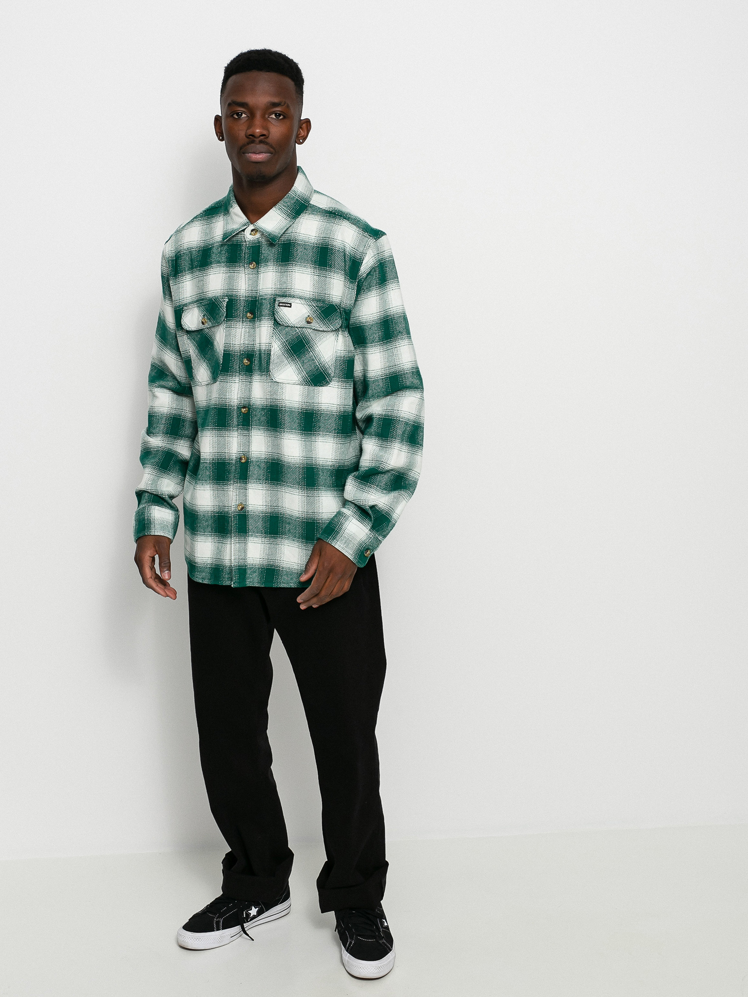Koszula Brixton Bowery Flannel Ls (clover green)