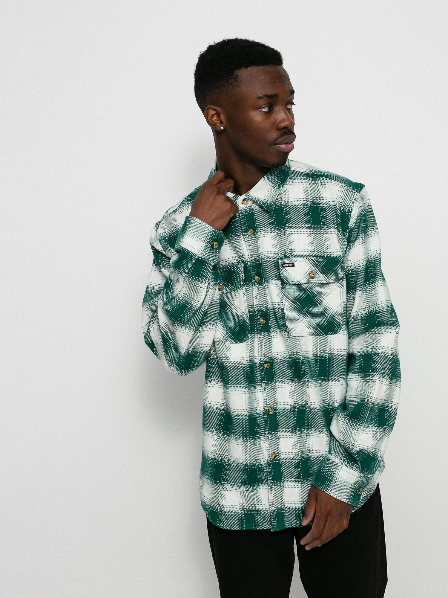 Koszula Brixton Bowery Flannel Ls (clover green)