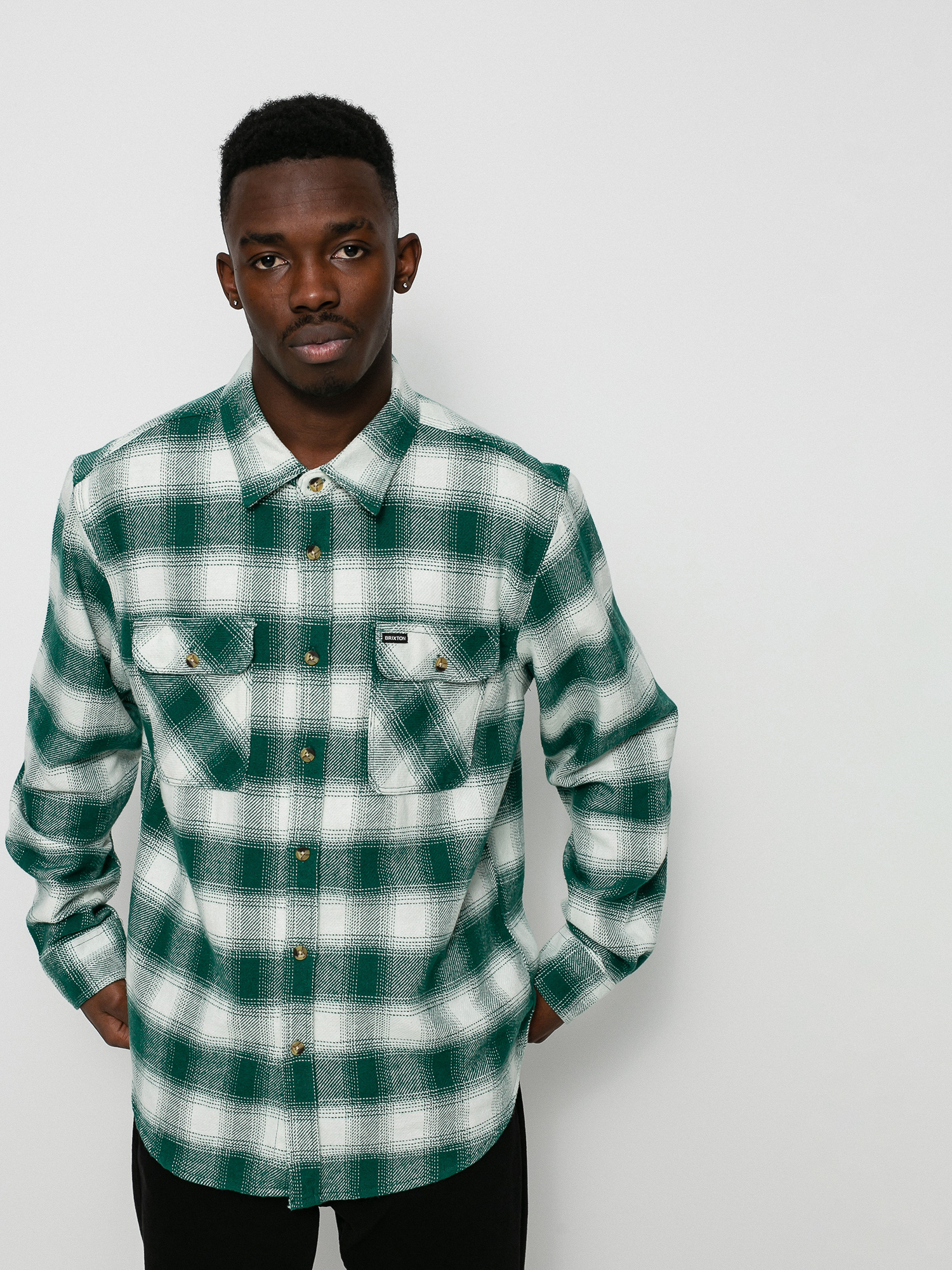Koszula Brixton Bowery Flannel Ls (clover green)