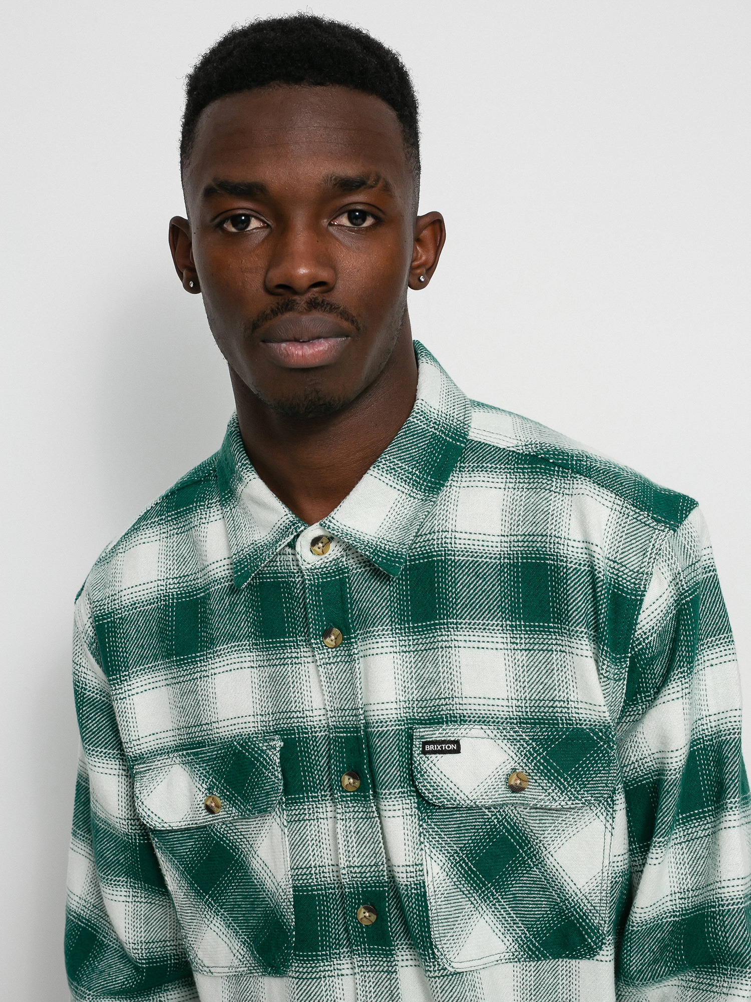 Koszula Brixton Bowery Flannel Ls (clover green)