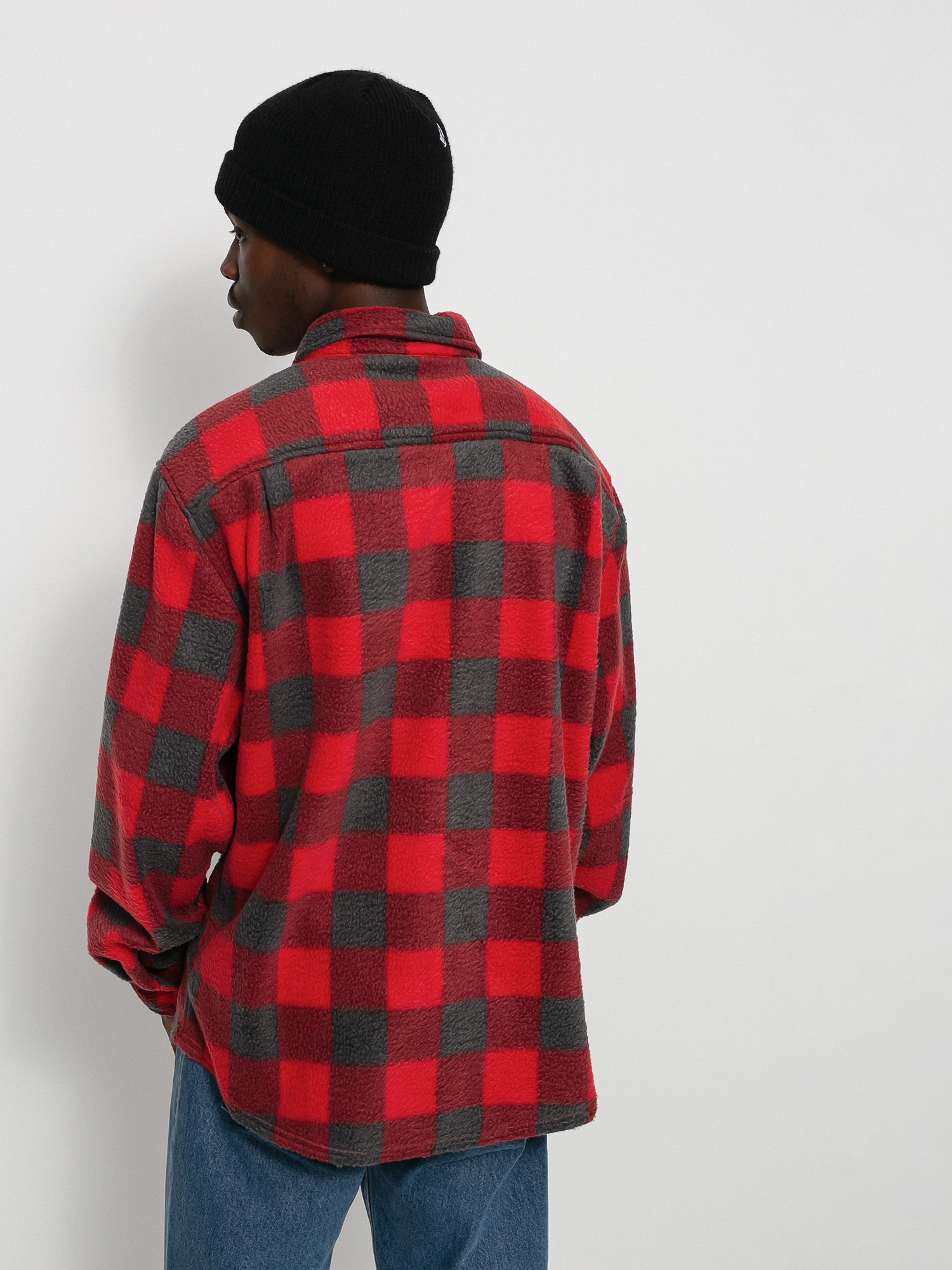 Koszula Brixton Bowery Arctic Stretch Flee Ls (red/grey)