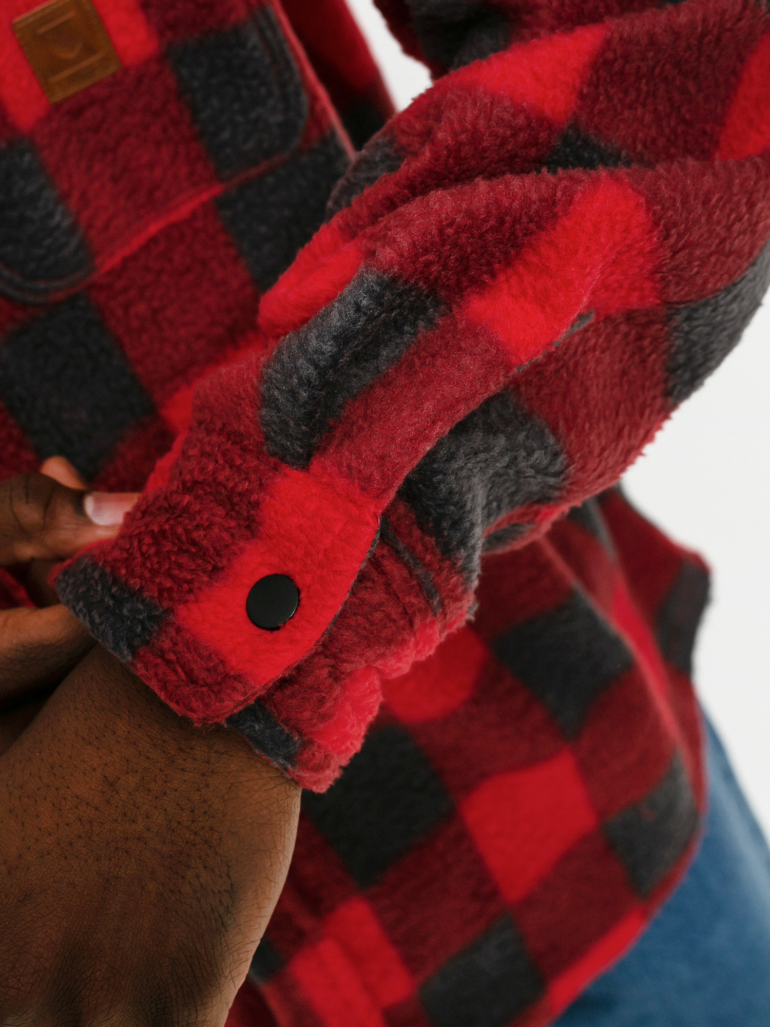 Koszula Brixton Bowery Arctic Stretch Flee Ls (red/grey)