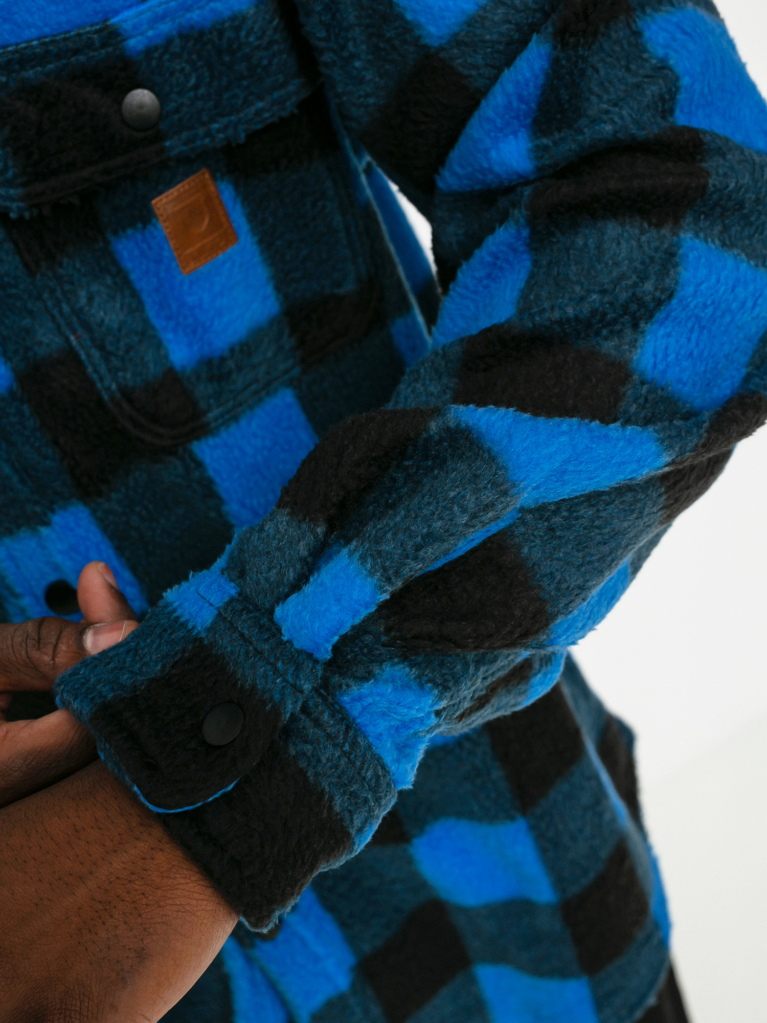 Koszula Brixton Bowery Arctic Stretch Flee Ls (blue plaid)