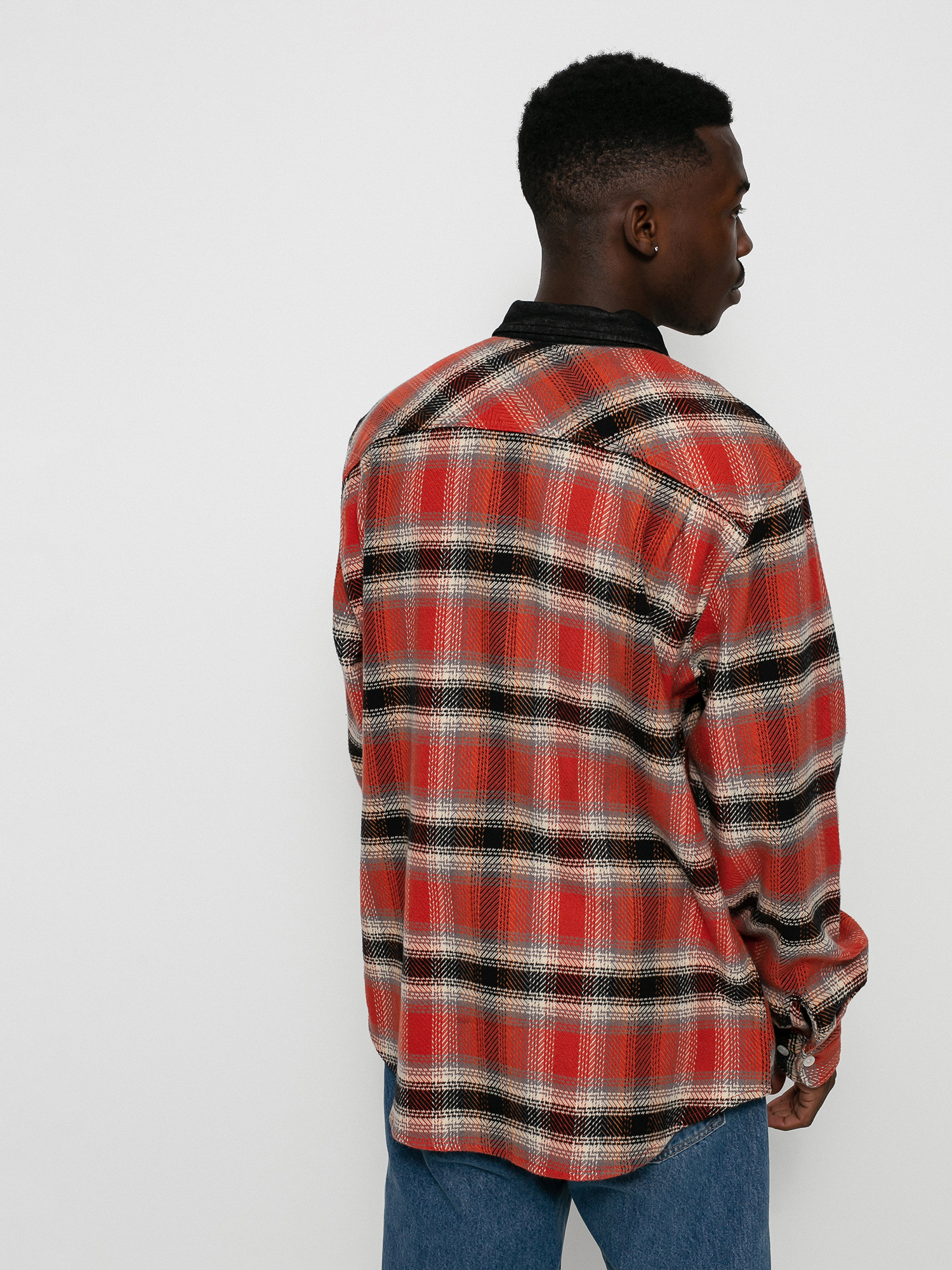 Koszula Brixton Bowery Stretch X Flannel Ls (phoenix orange)
