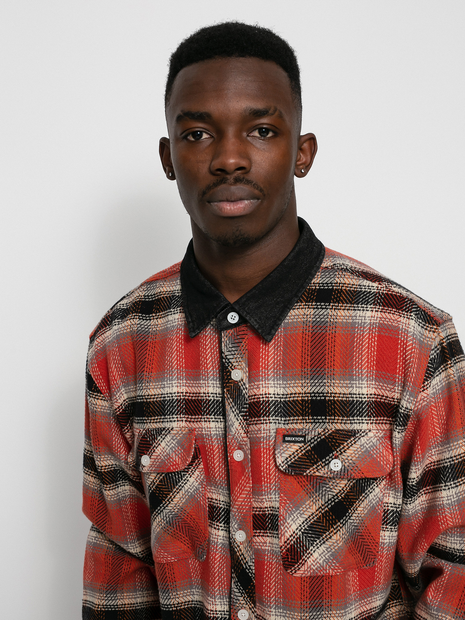 Koszula Brixton Bowery Stretch X Flannel Ls (phoenix orange)
