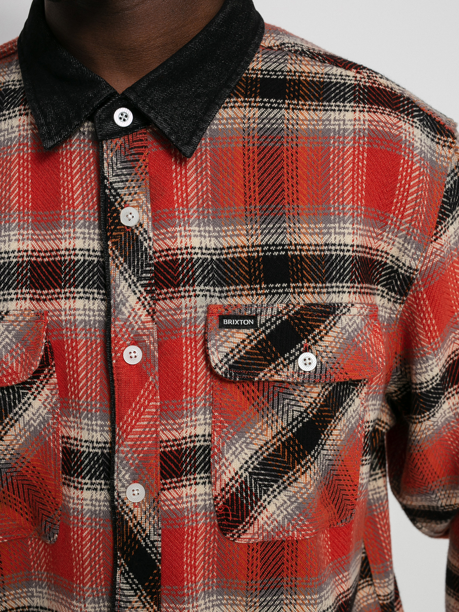Koszula Brixton Bowery Stretch X Flannel Ls (phoenix orange)