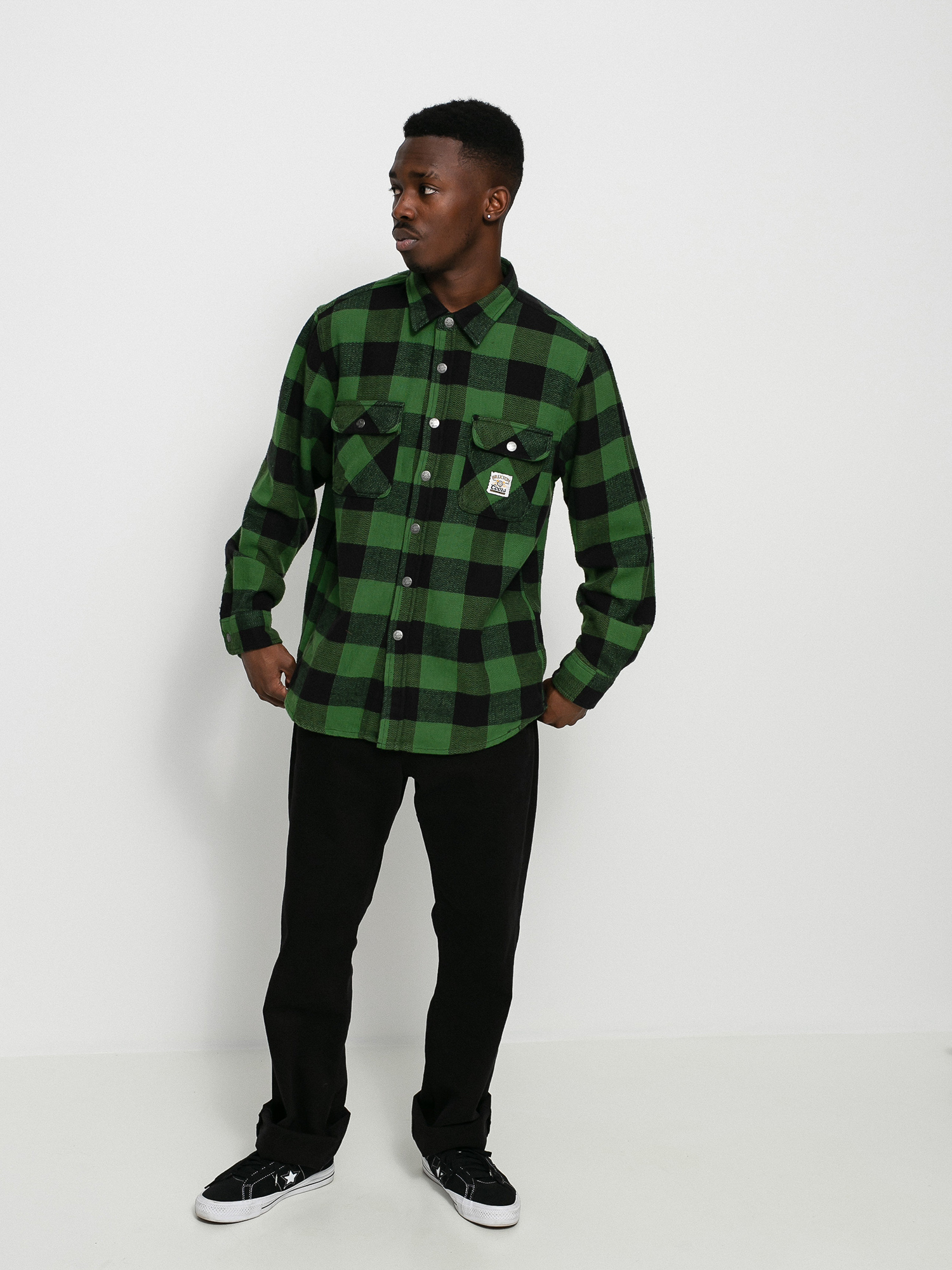 Koszula Brixton Coors Pow Bowery Flannel Ls (pine green)
