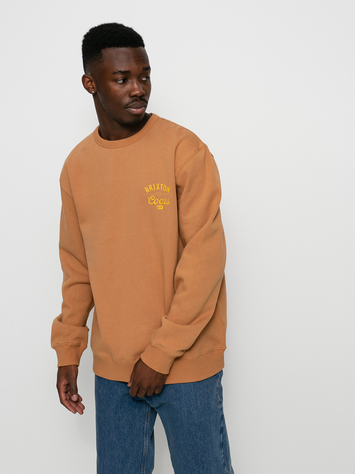 Bluza Brixton Coors Labor Crew (rocky brown)