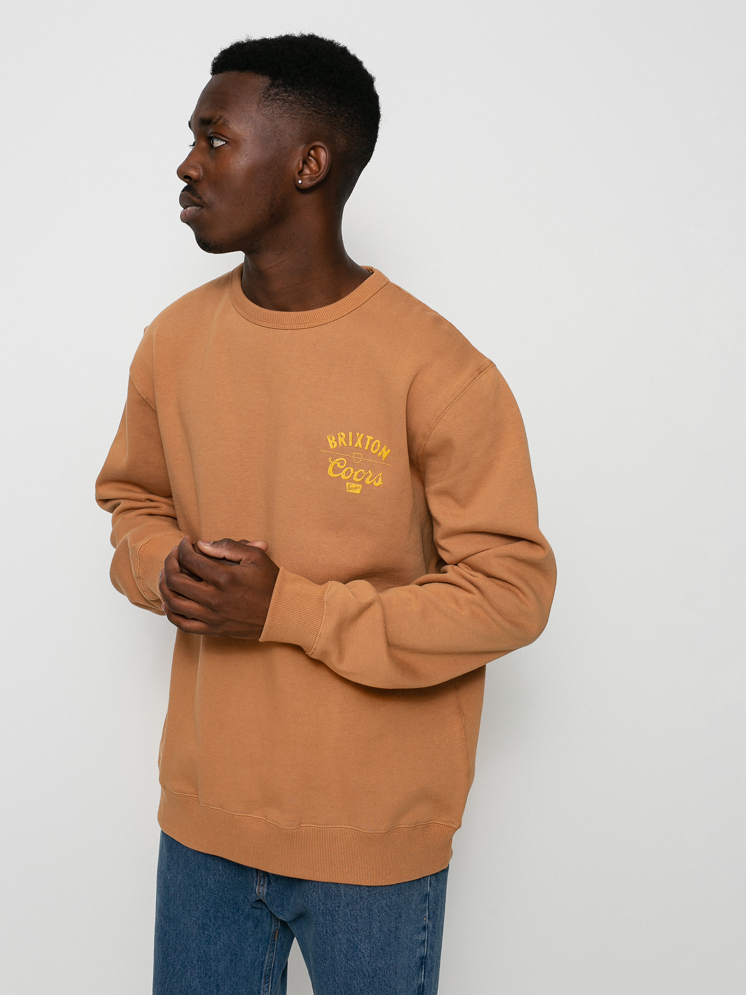 Bluza Brixton Coors Labor Crew (rocky brown)