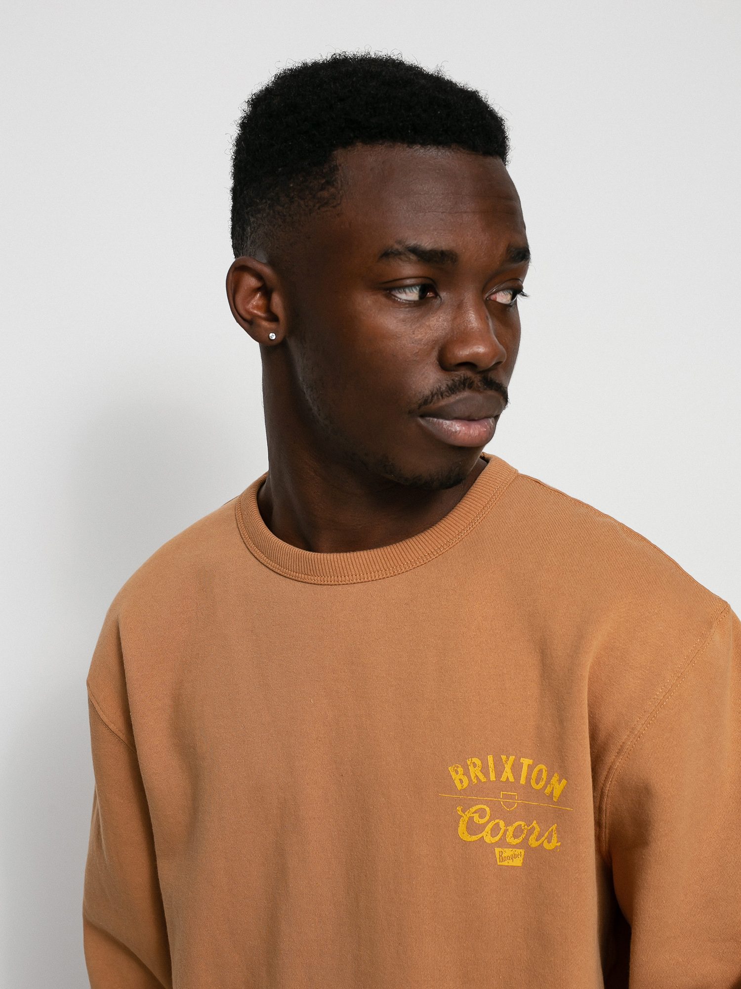 Bluza Brixton Coors Labor Crew (rocky brown)