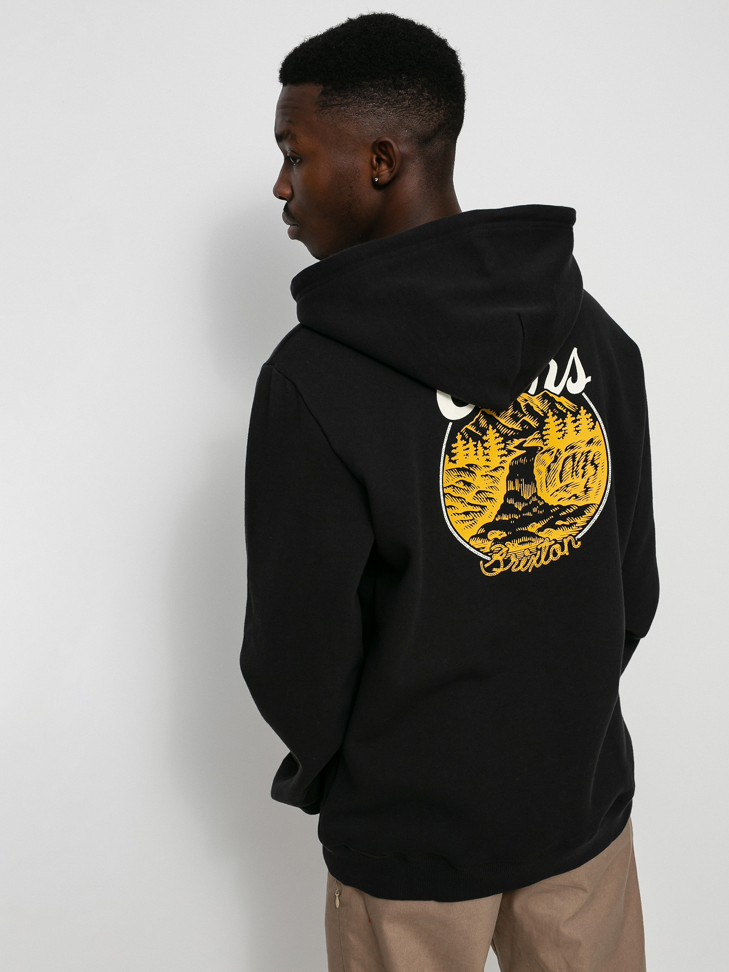 Bluza z kapturem Brixton Coors Rocky Full Zip (black)