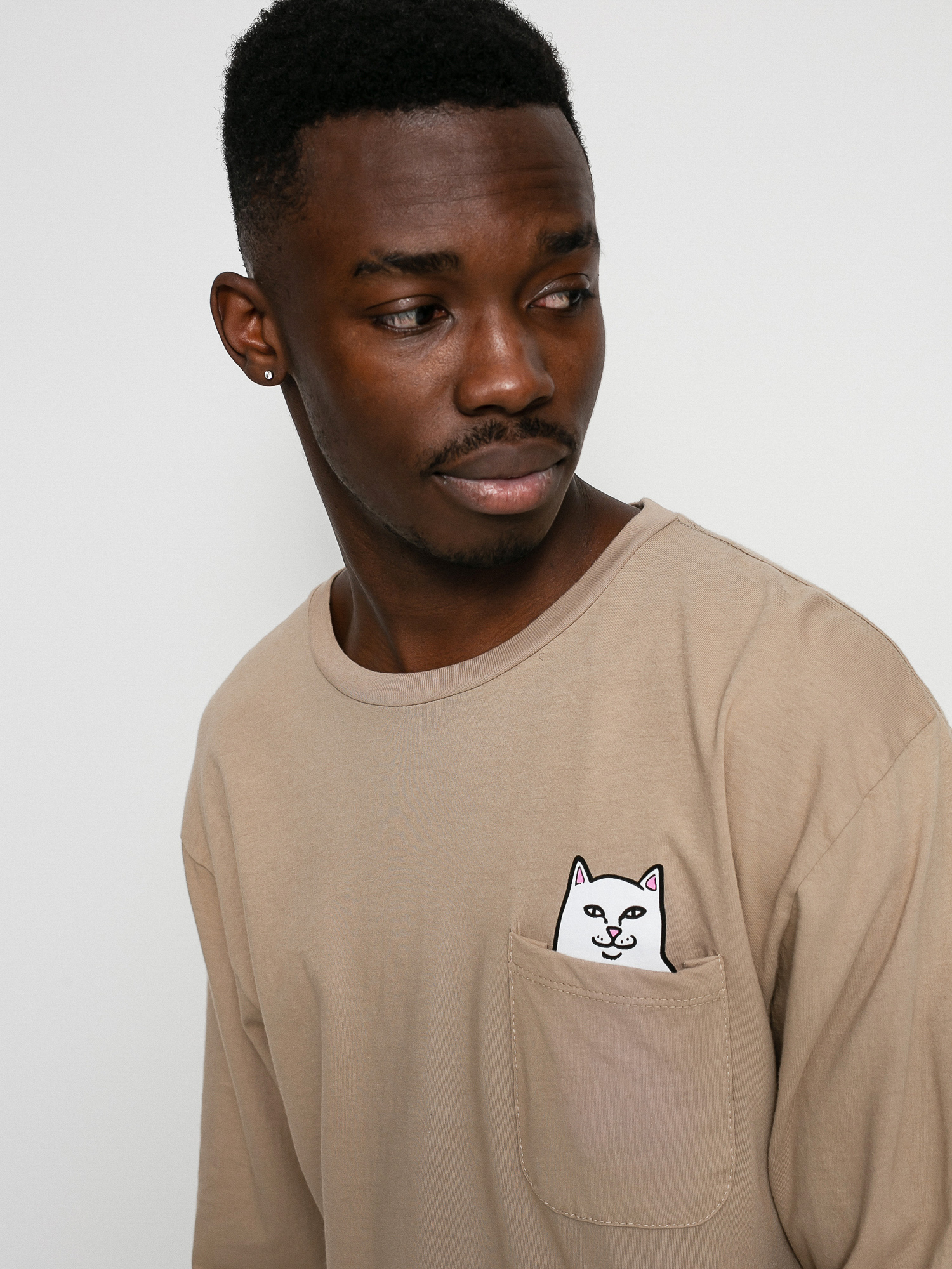 Longsleeve RipNDip Lord Nermal (almond)