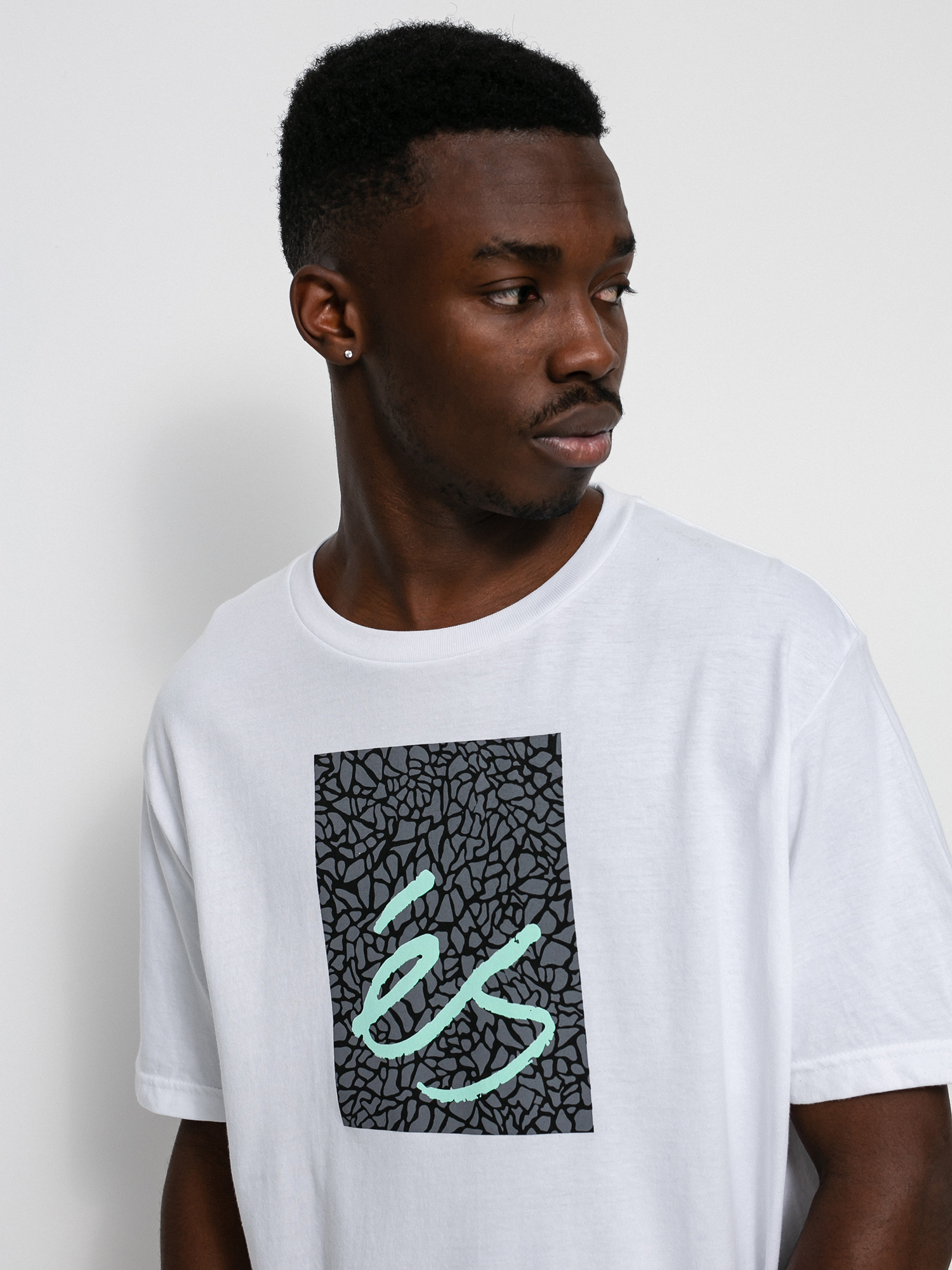 T-shirt eS Es Elephant Block (white)