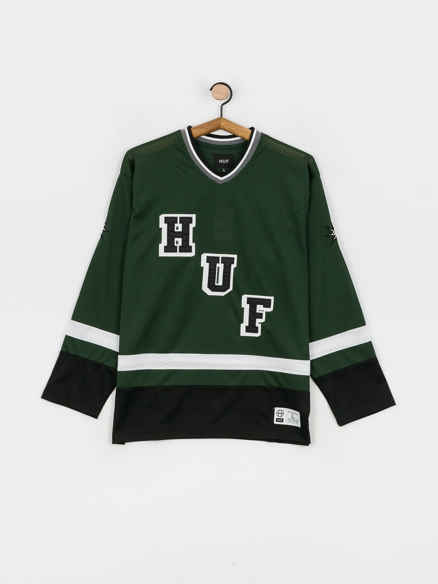T-shirt HUF Star Hockey Jersey (dark green)