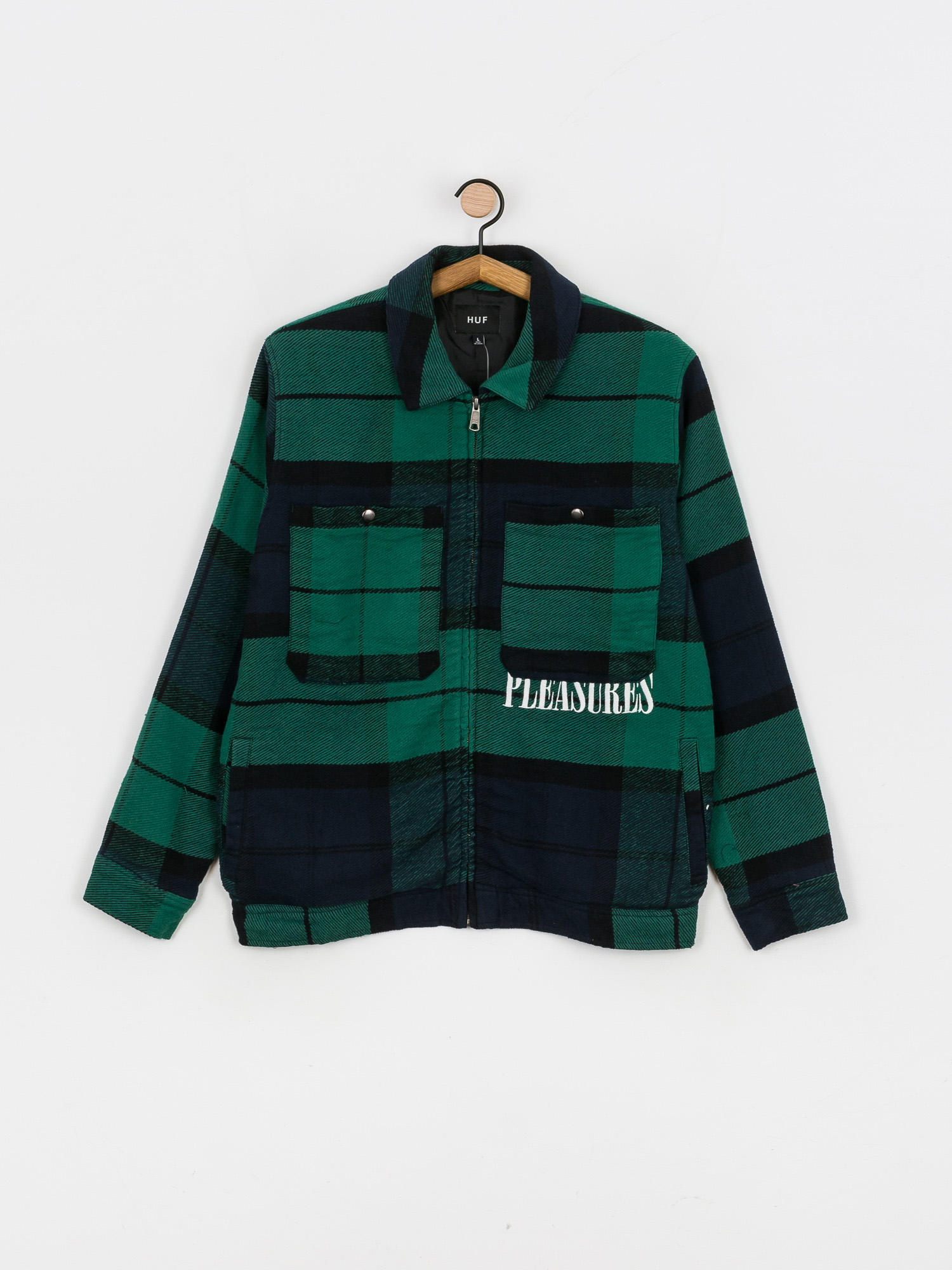 Koszula HUF X Pleasures Blackwatch (navy)