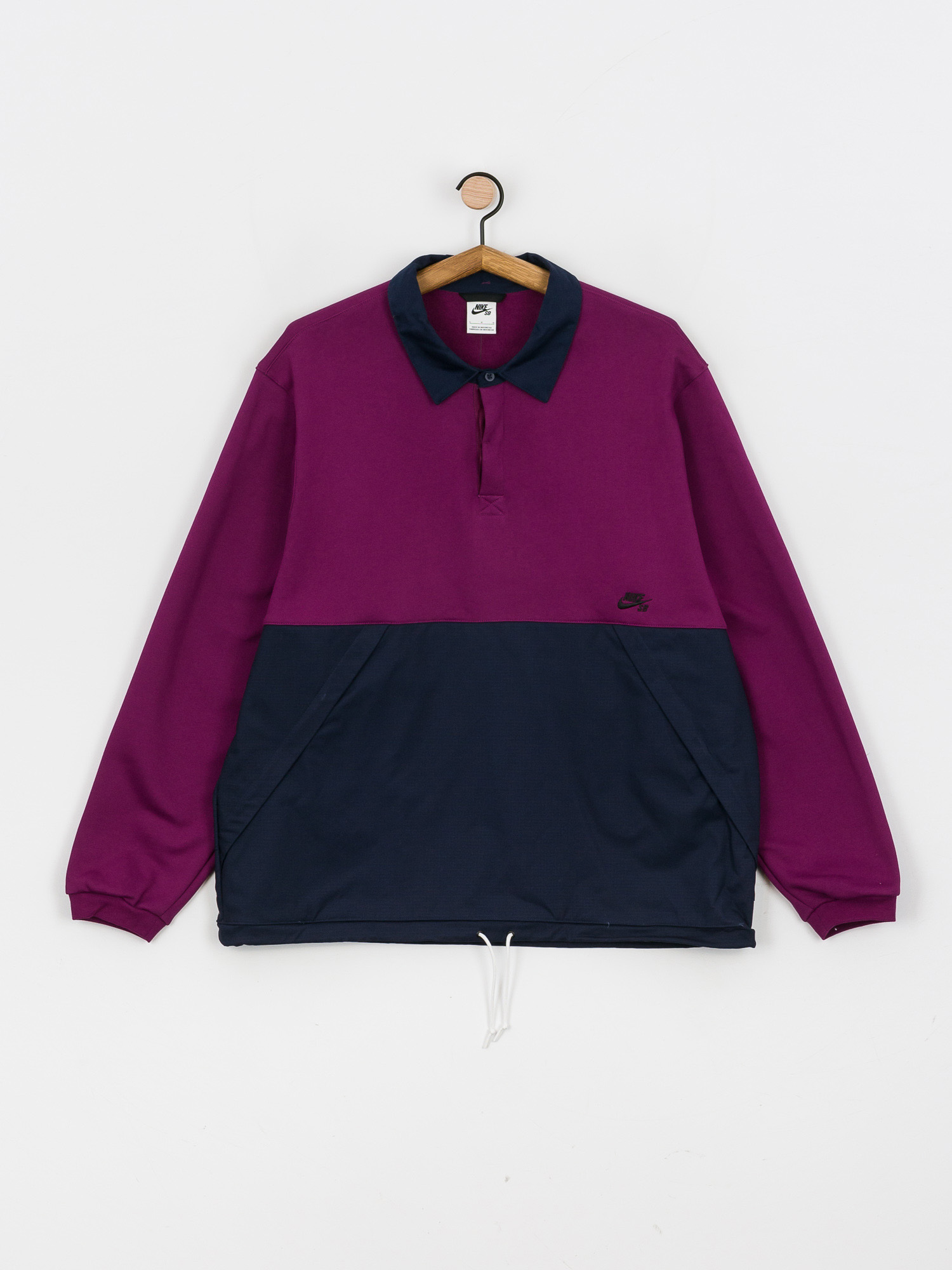 Bluza Nike SB WLDCRD Rugby (sangria/obsidian/obsidian/black)