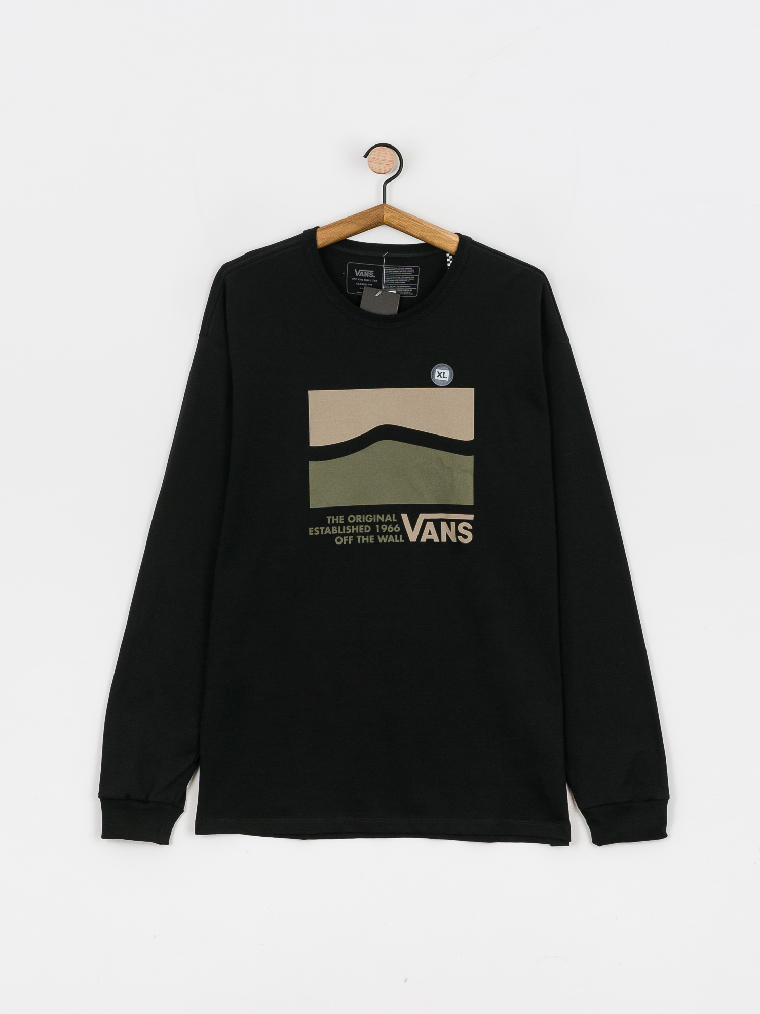Longsleeve Vans Off The Wall Sidestripe (black)