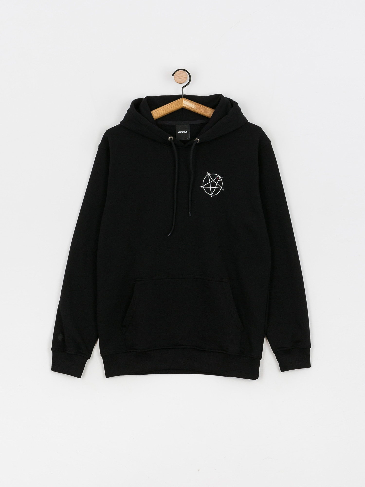 Bluza z kapturem Nervous Superstar HD (black)