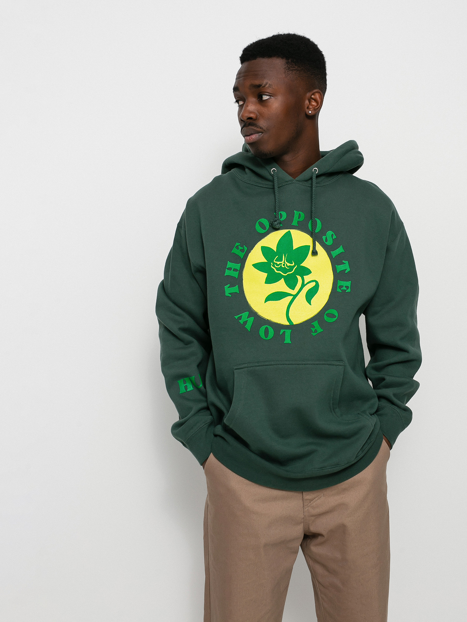 Bluza z kapturem HUF Opposite Of Low HD (forest green)