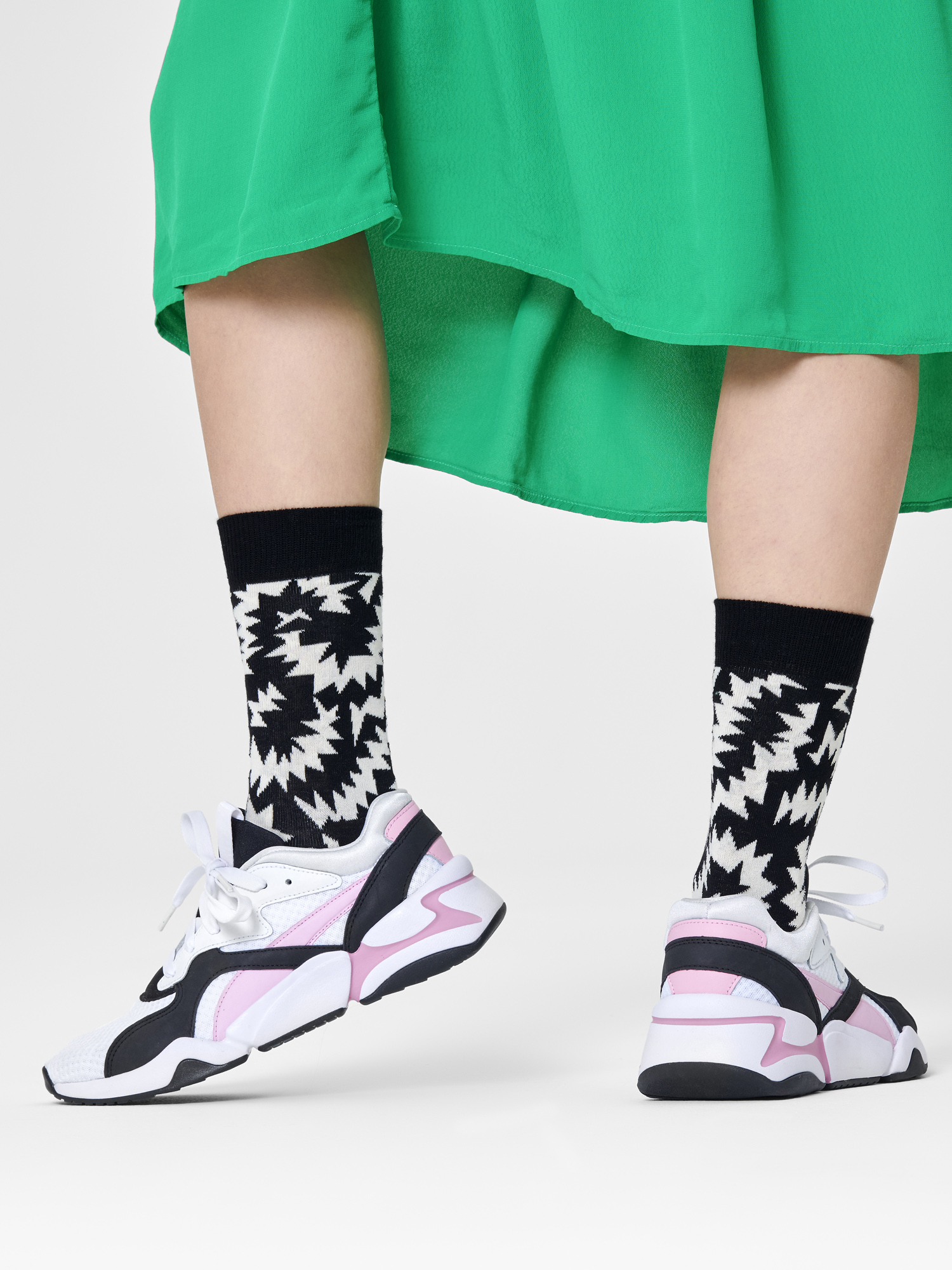 Skarpetki Happy Socks Zigzag (black/white)