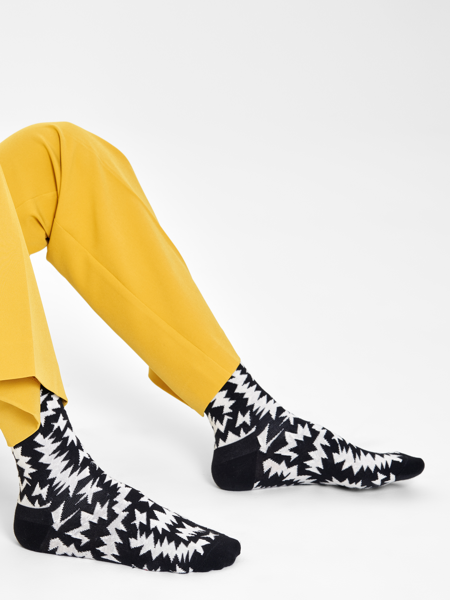 Skarpetki Happy Socks Zigzag (black/white)