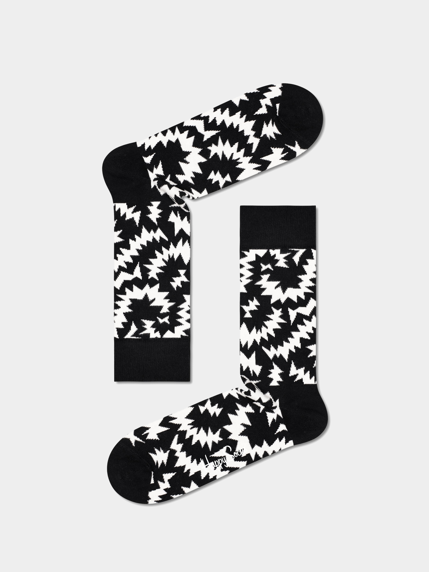 Skarpetki Happy Socks Zigzag (black/white)