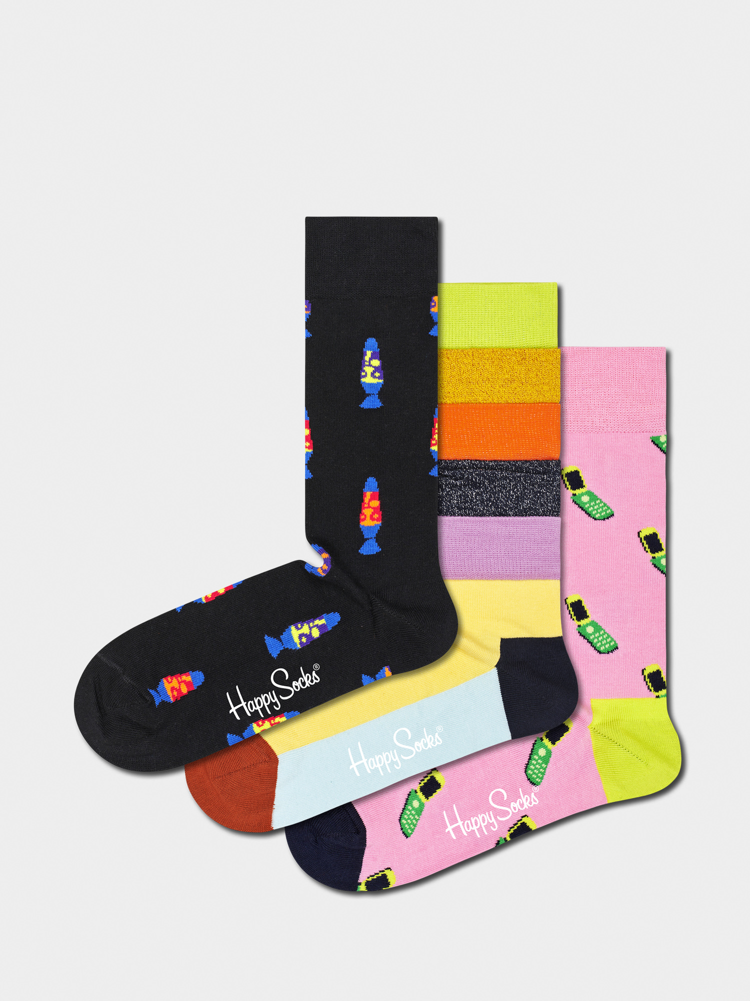 Skarpetki Happy Socks Throwback 3Pk (multi)