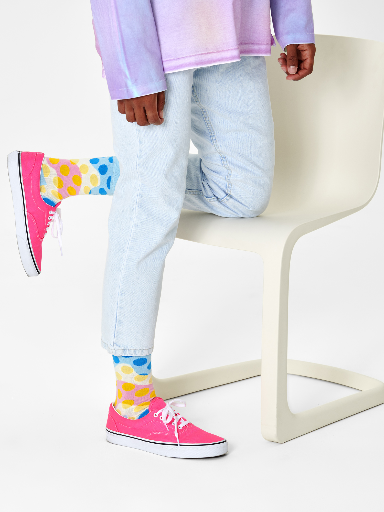 Skarpetki Happy Socks Watercolor (blue/pink/white)
