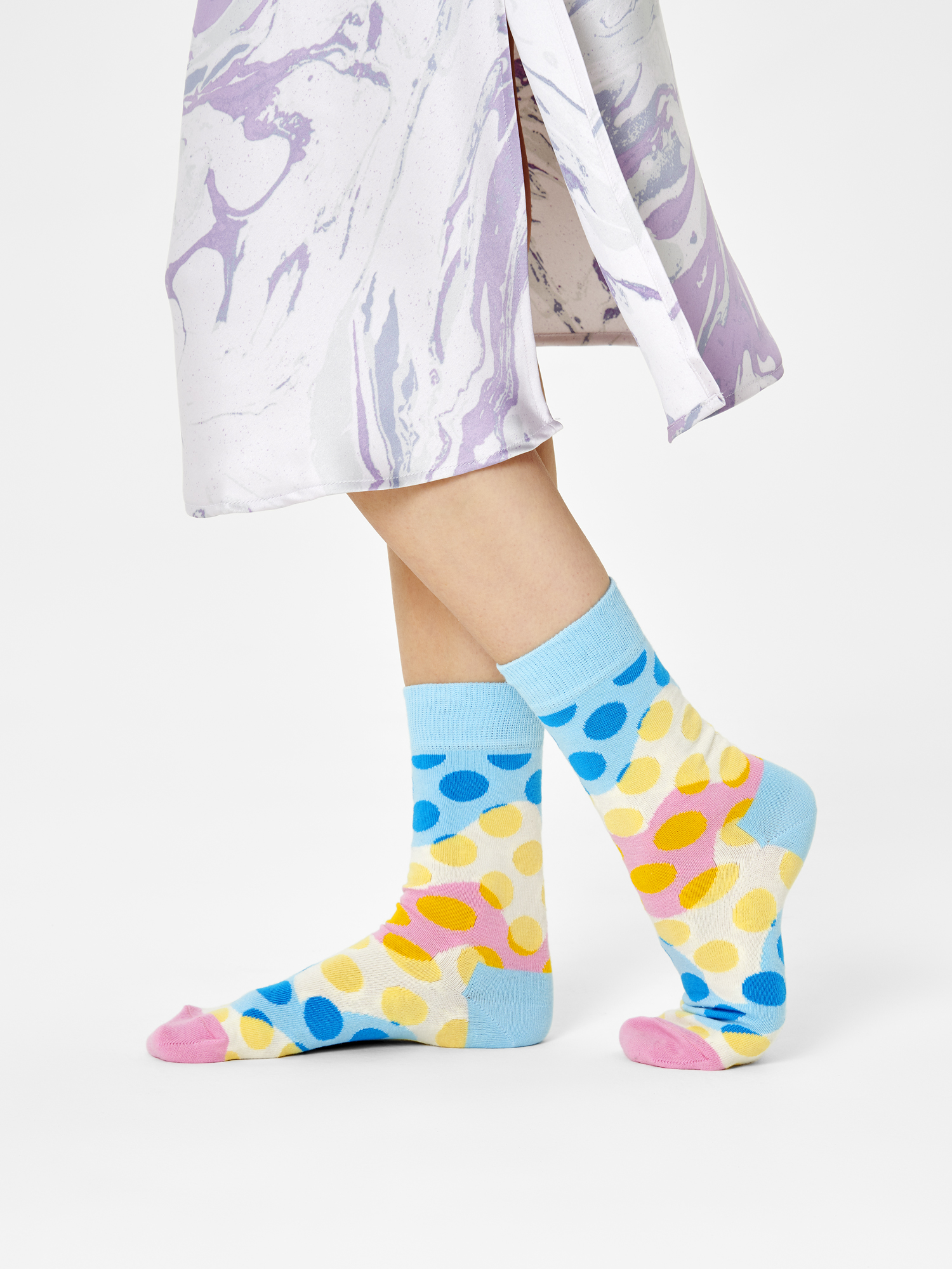 Skarpetki Happy Socks Watercolor (blue/pink/white)