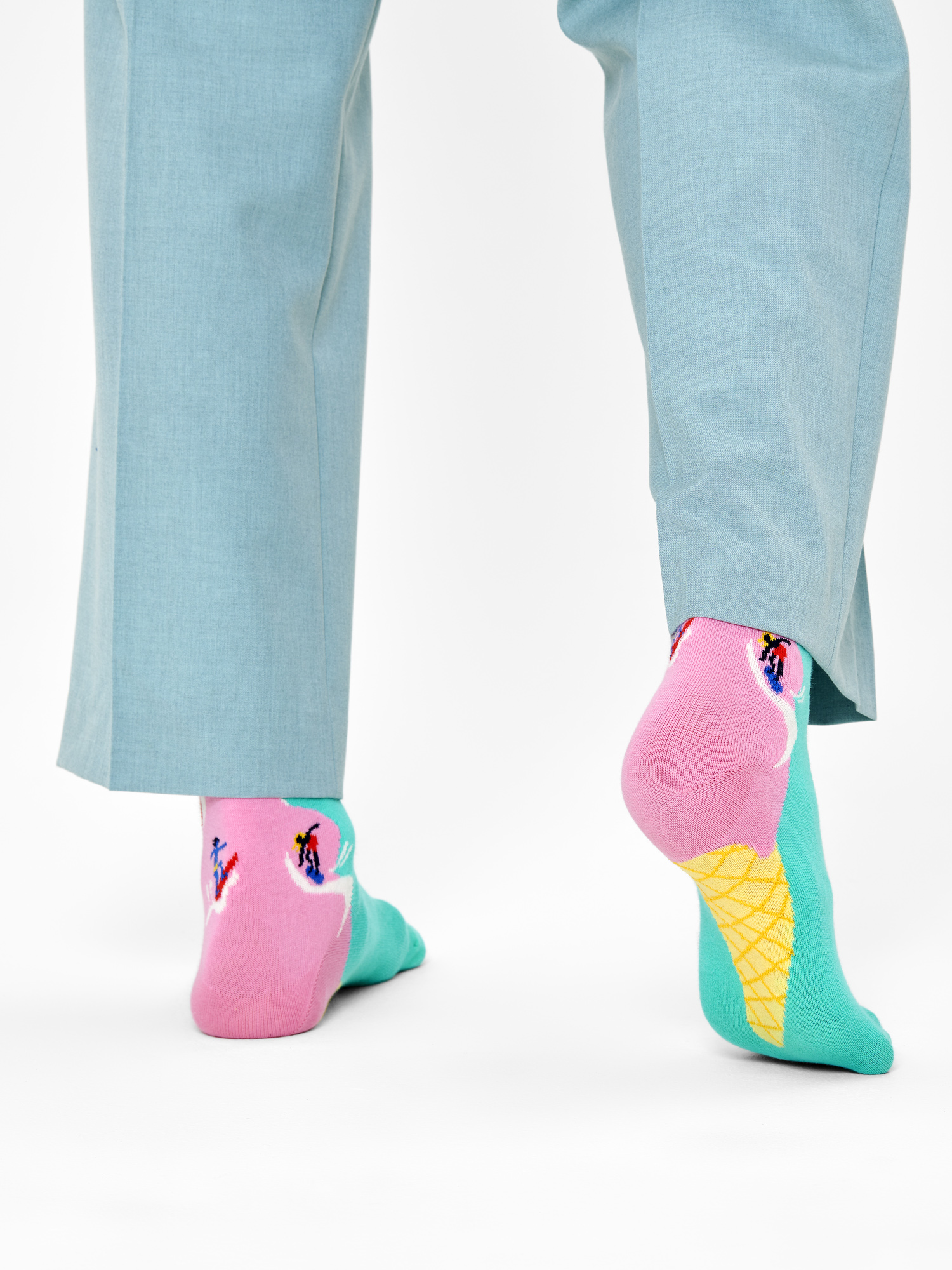 Skarpetki Happy Socks Surfs Up (mint/pink)