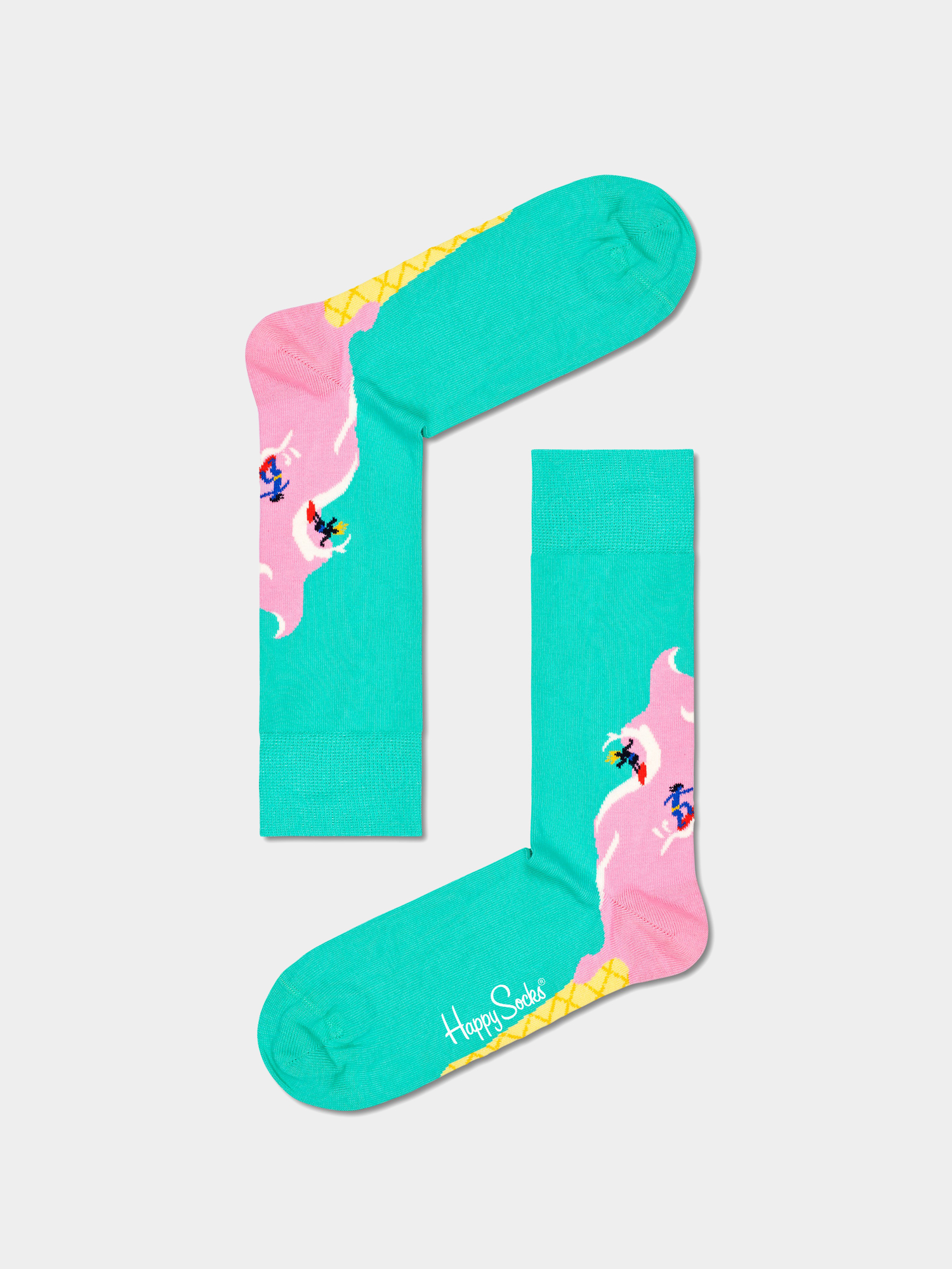 Skarpetki Happy Socks Surfs Up (mint/pink)