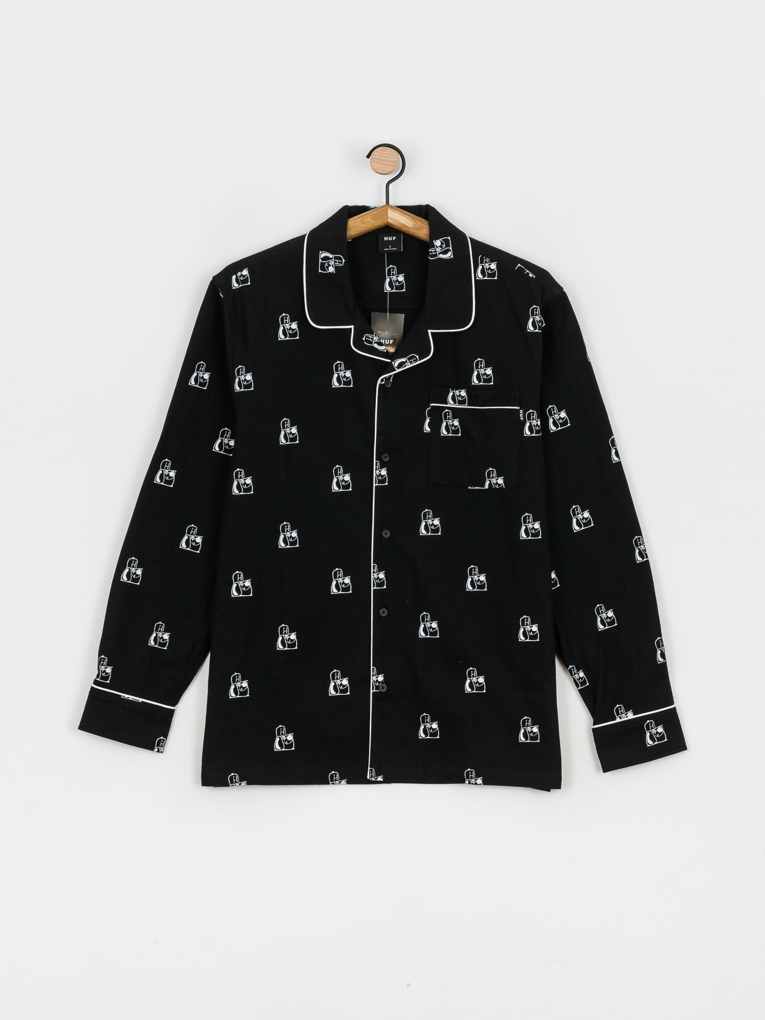 Koszula HUF Remio Dog Flannel (black)
