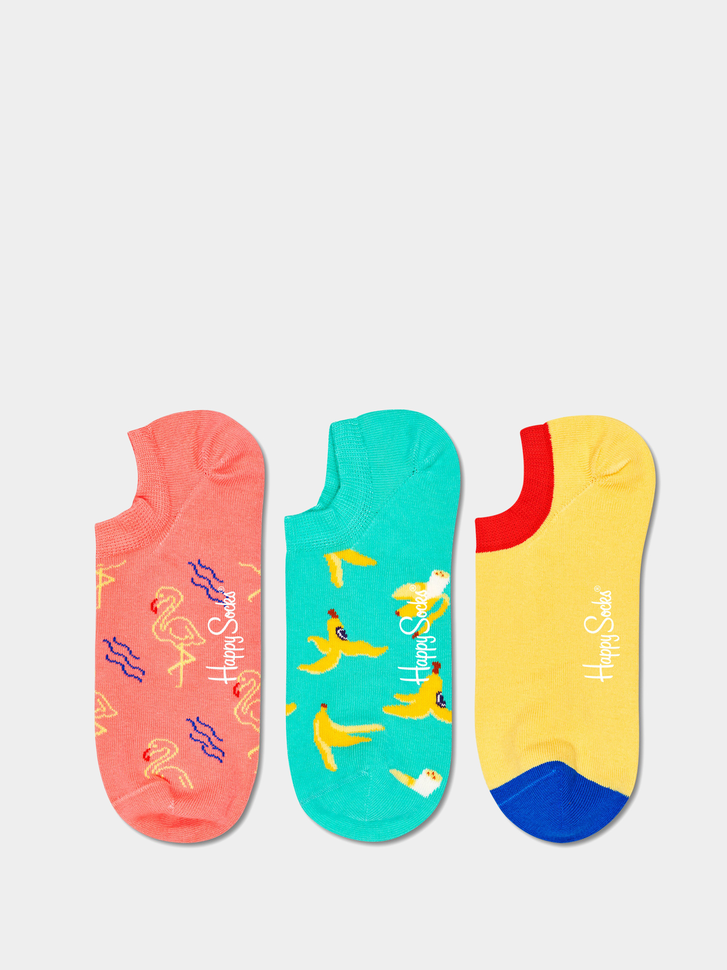 Skarpetki Happy Socks Flamingo No Show 3Pk (multi)