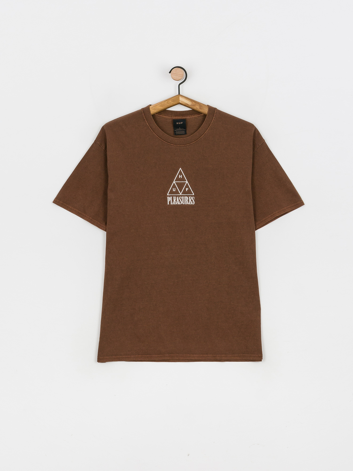T-shirt HUF X Pleasures Dyed (brown)
