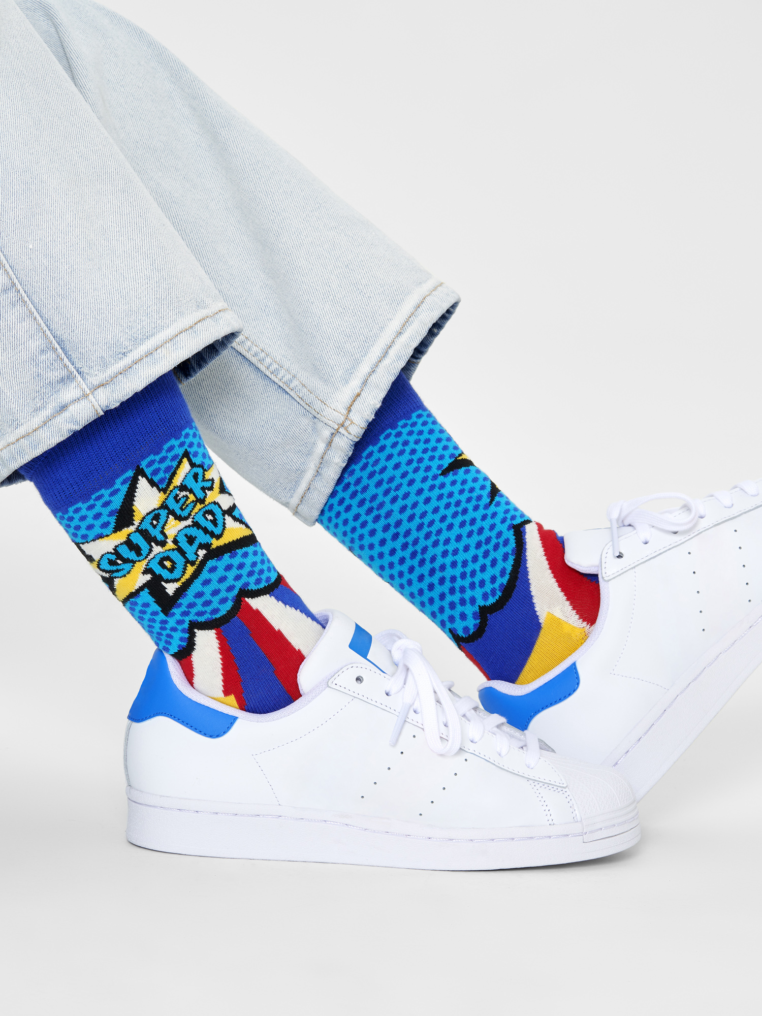 Skarpetki Happy Socks Super Dad (blue/multi)