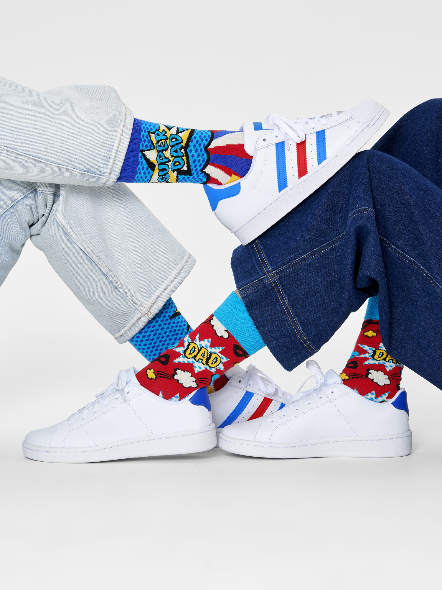 Skarpetki Happy Socks Super Dad (blue/multi)
