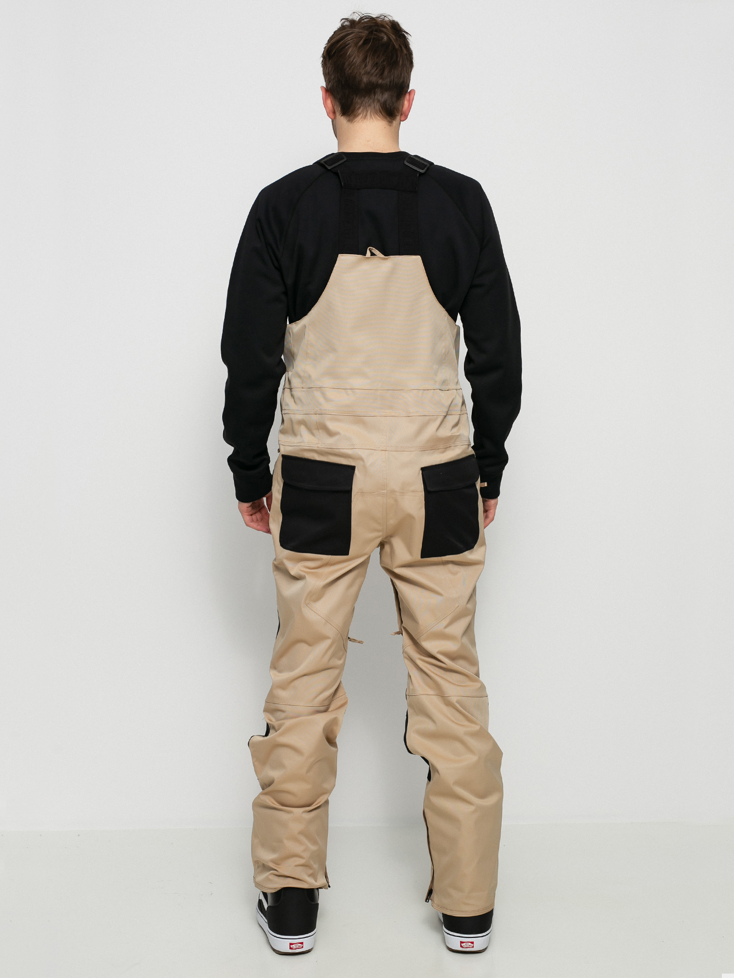 Męskie Spodnie snowboardowe ThirtyTwo Basement Bib (khaki)
