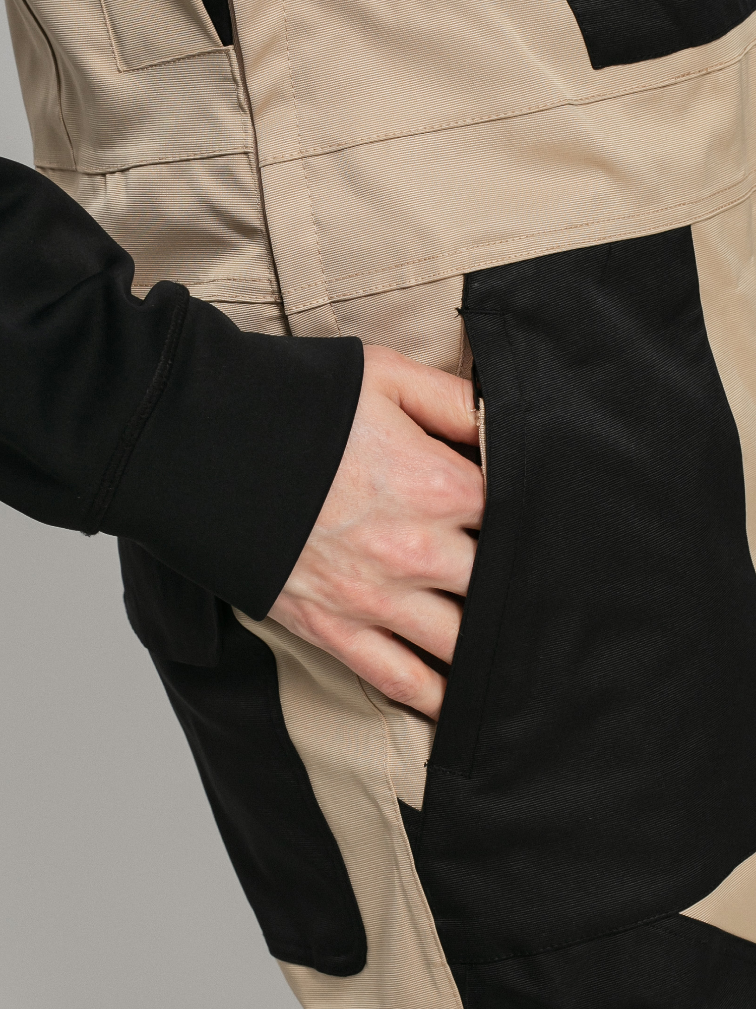 Męskie Spodnie snowboardowe ThirtyTwo Basement Bib (khaki)