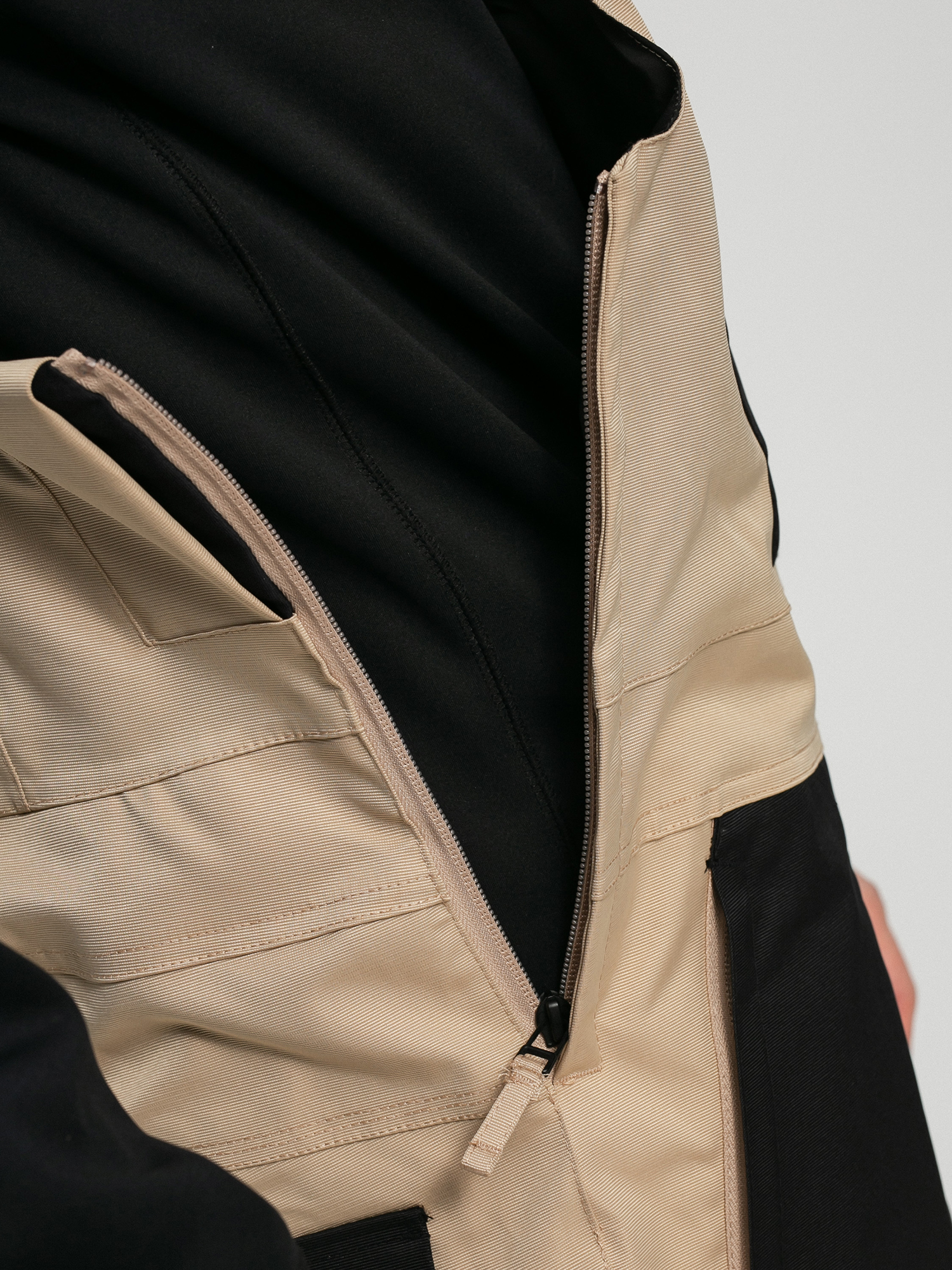 Męskie Spodnie snowboardowe ThirtyTwo Basement Bib (khaki)