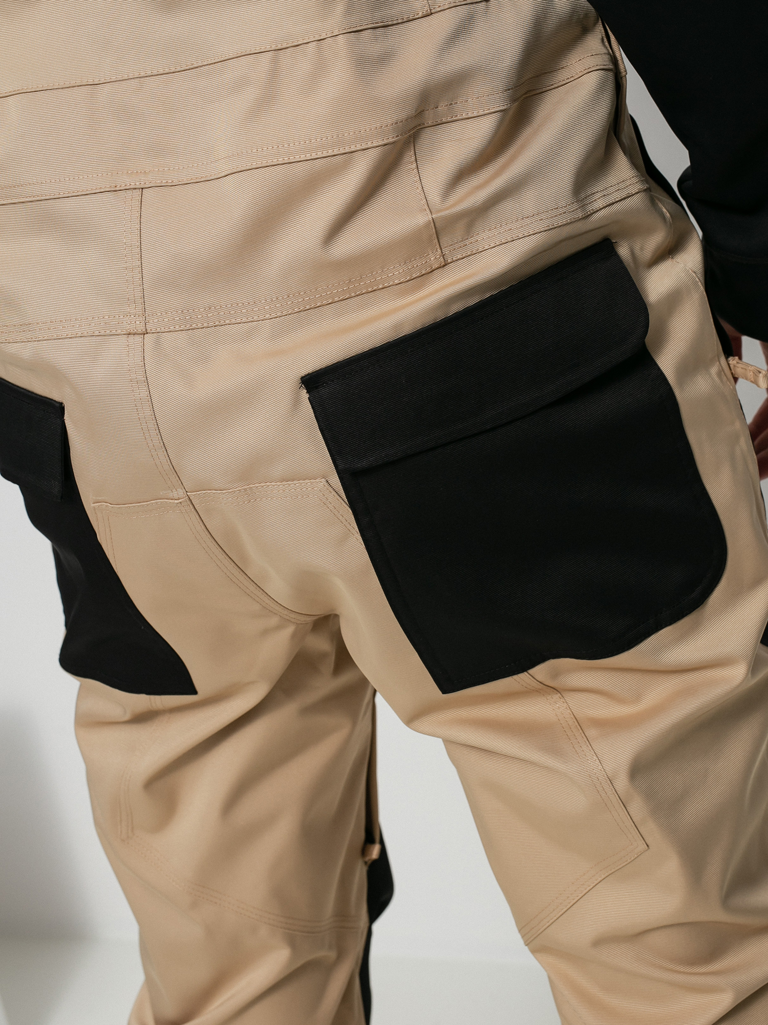 Męskie Spodnie snowboardowe ThirtyTwo Basement Bib (khaki)