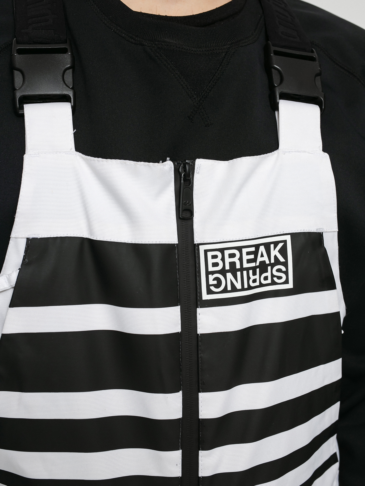 Męskie Spodnie snowboardowe ThirtyTwo Spring Break Bib (white/black)