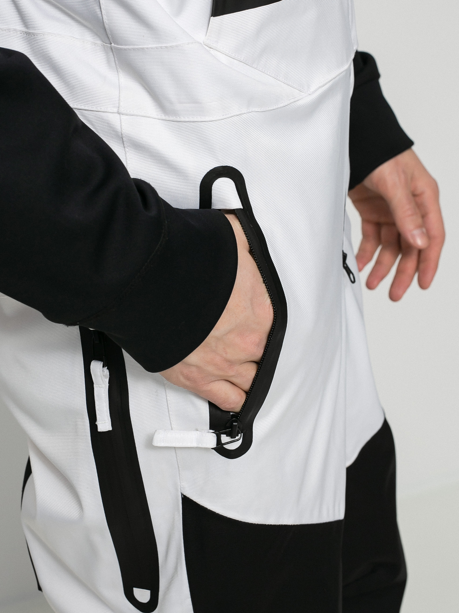 Męskie Spodnie snowboardowe ThirtyTwo Spring Break Bib (white/black)