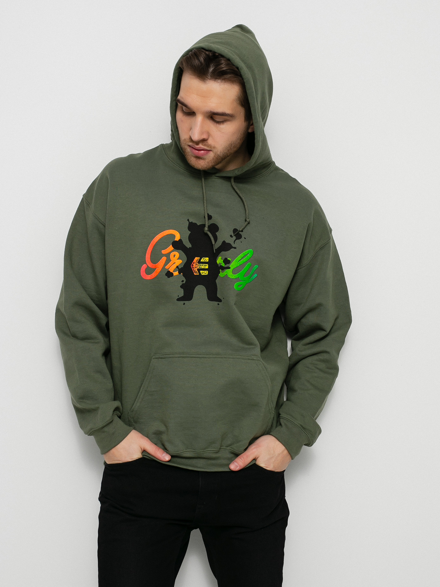 Bluza z kapturem Etnies Grizzly HD (military)