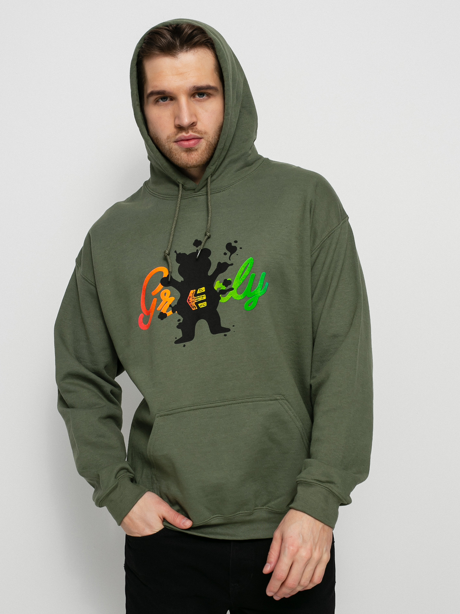 Bluza z kapturem Etnies Grizzly HD (military)