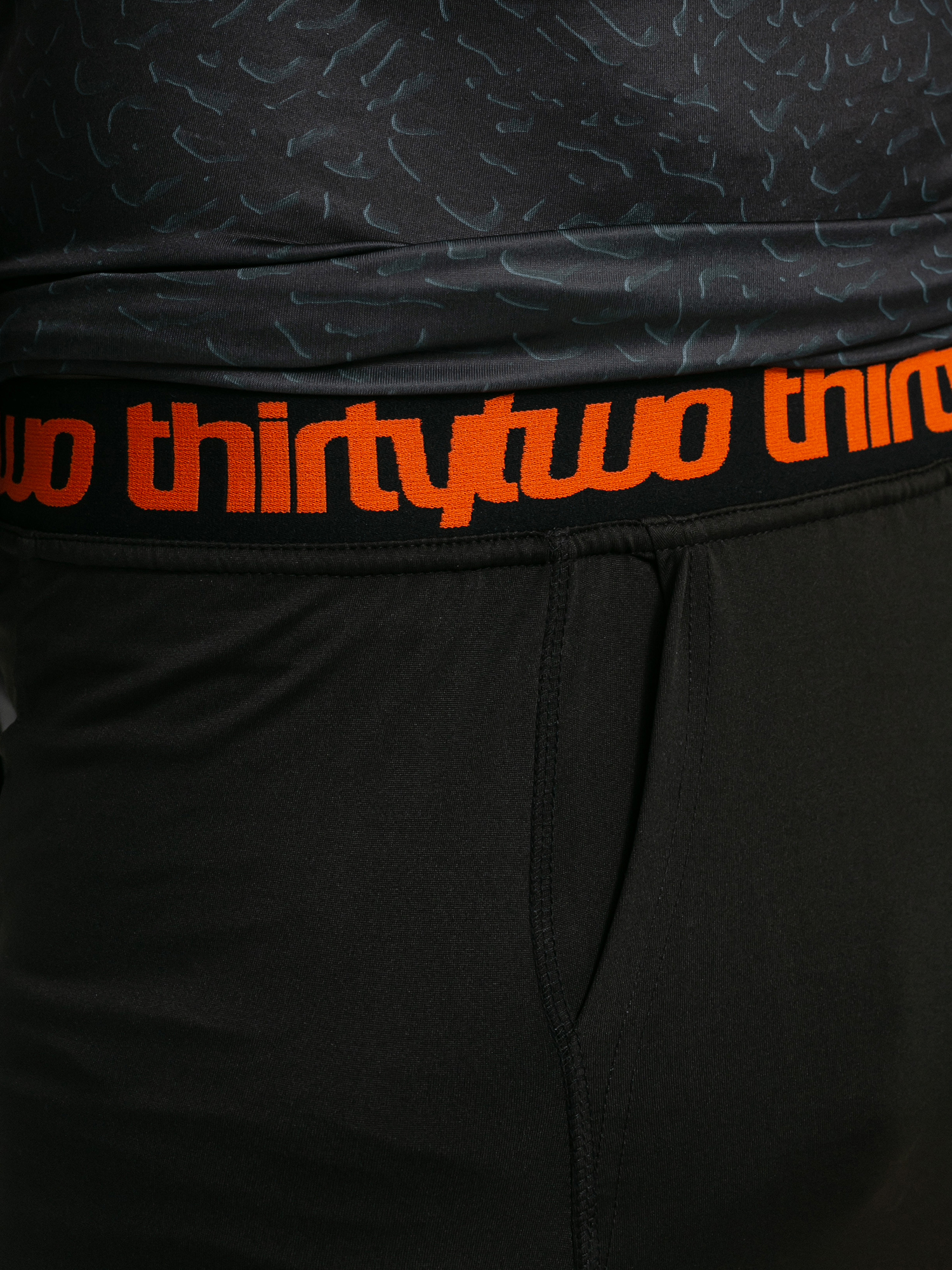 Męskie Legginsy aktywne ThirtyTwo Ridelite Pant (black/orange)