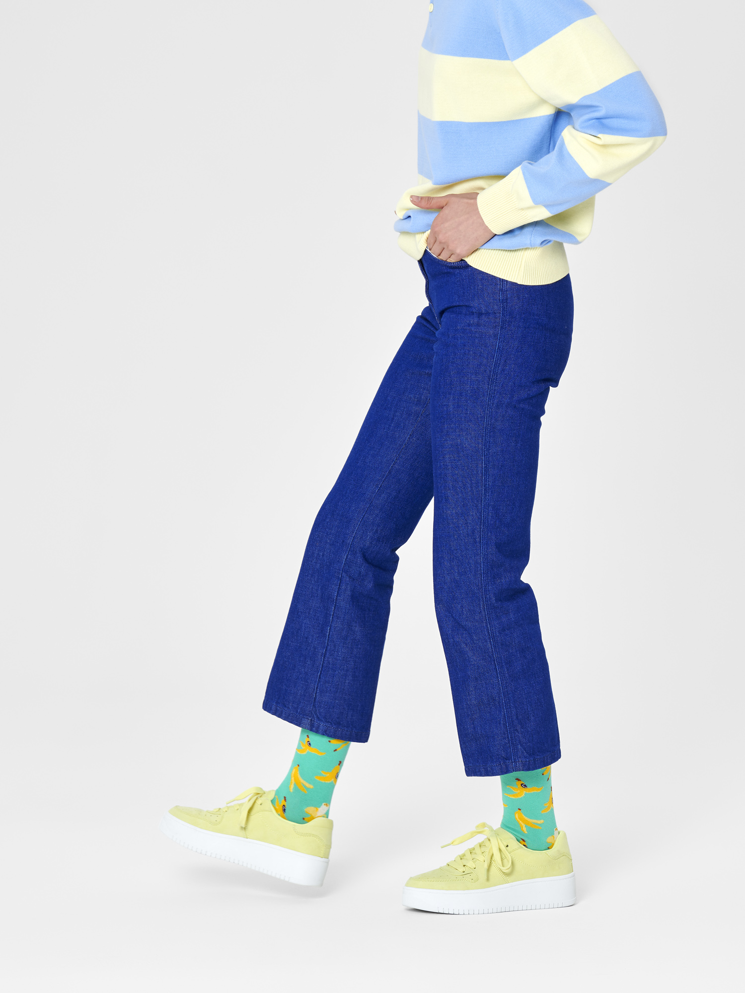 Skarpetki Happy Socks Banana Break (mint/yellow)