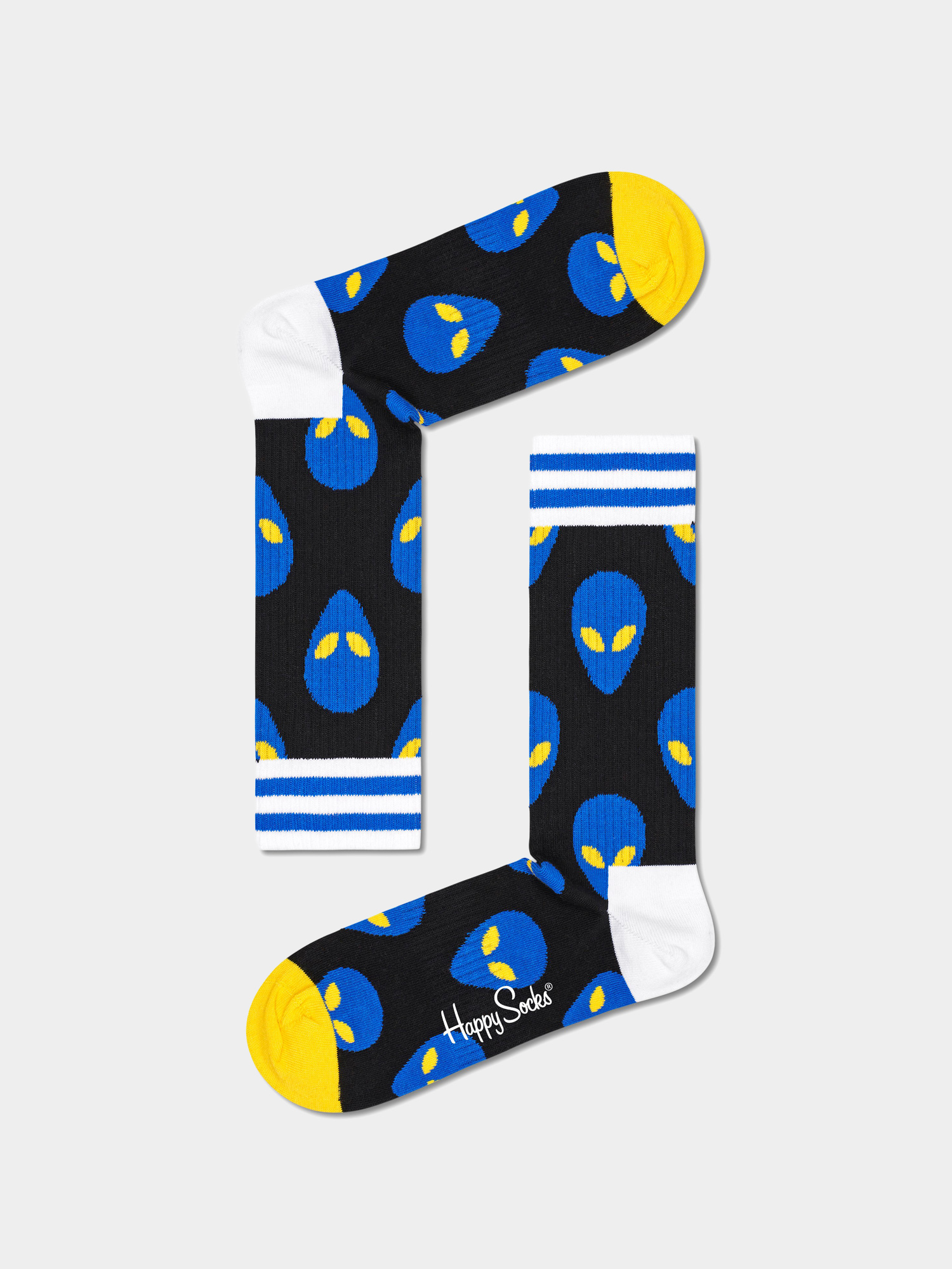 Skarpetki Happy Socks Alien Thin Crew (black/blue)