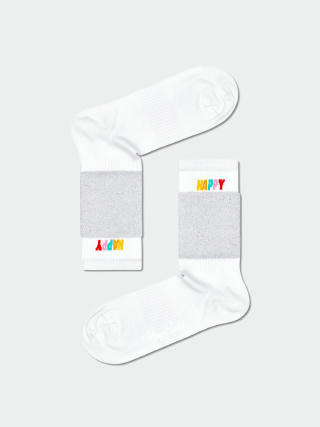 Чорапи Happy Socks Cuff 3/4 Crew (white)
