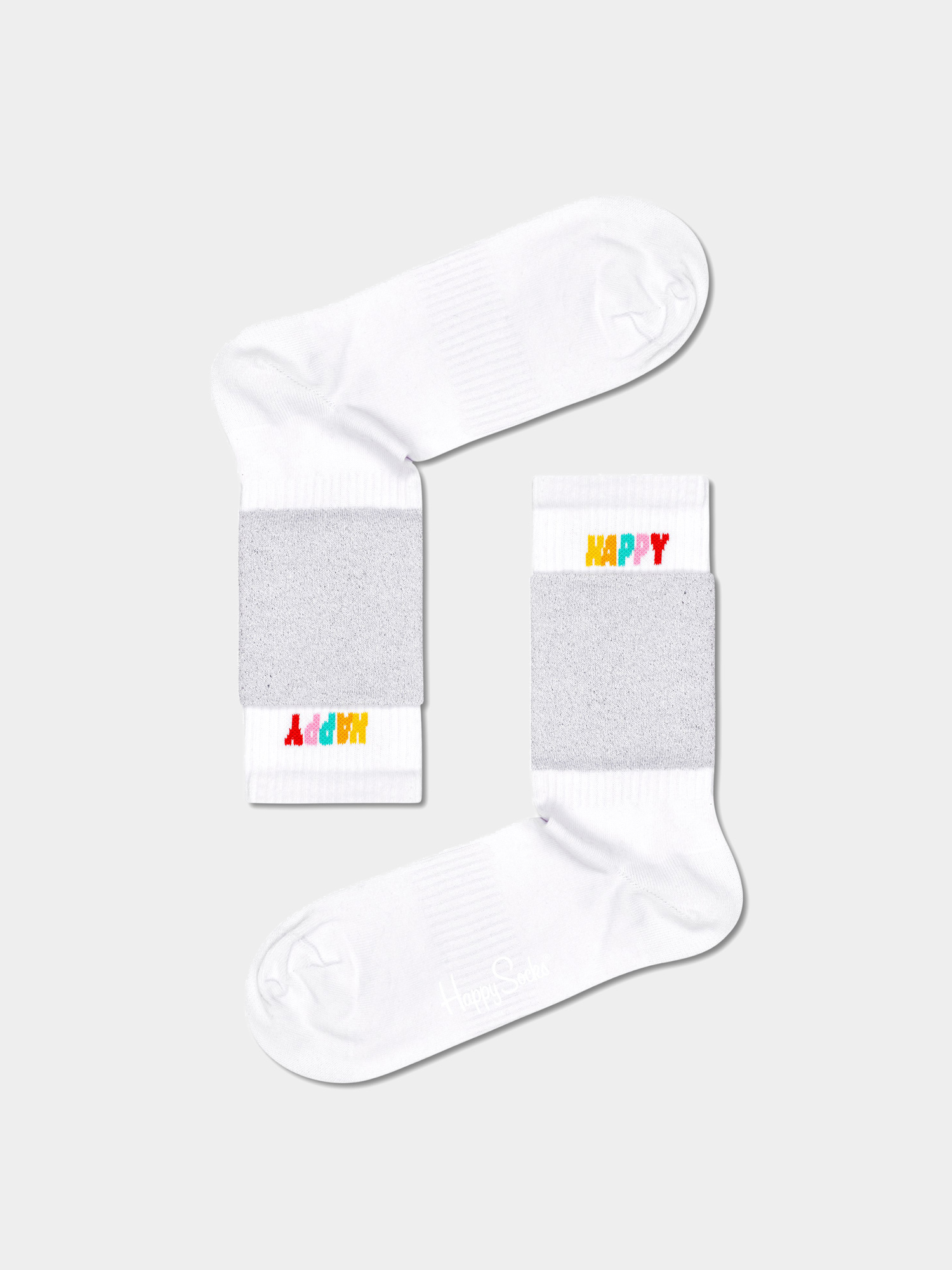 Skarpetki Happy Socks Cuff 3/4 Crew (white)