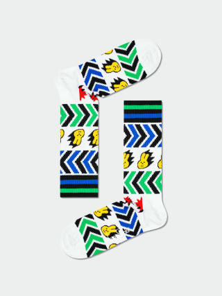 Чорапи Happy Socks Speed Thin Crew (white/multi)